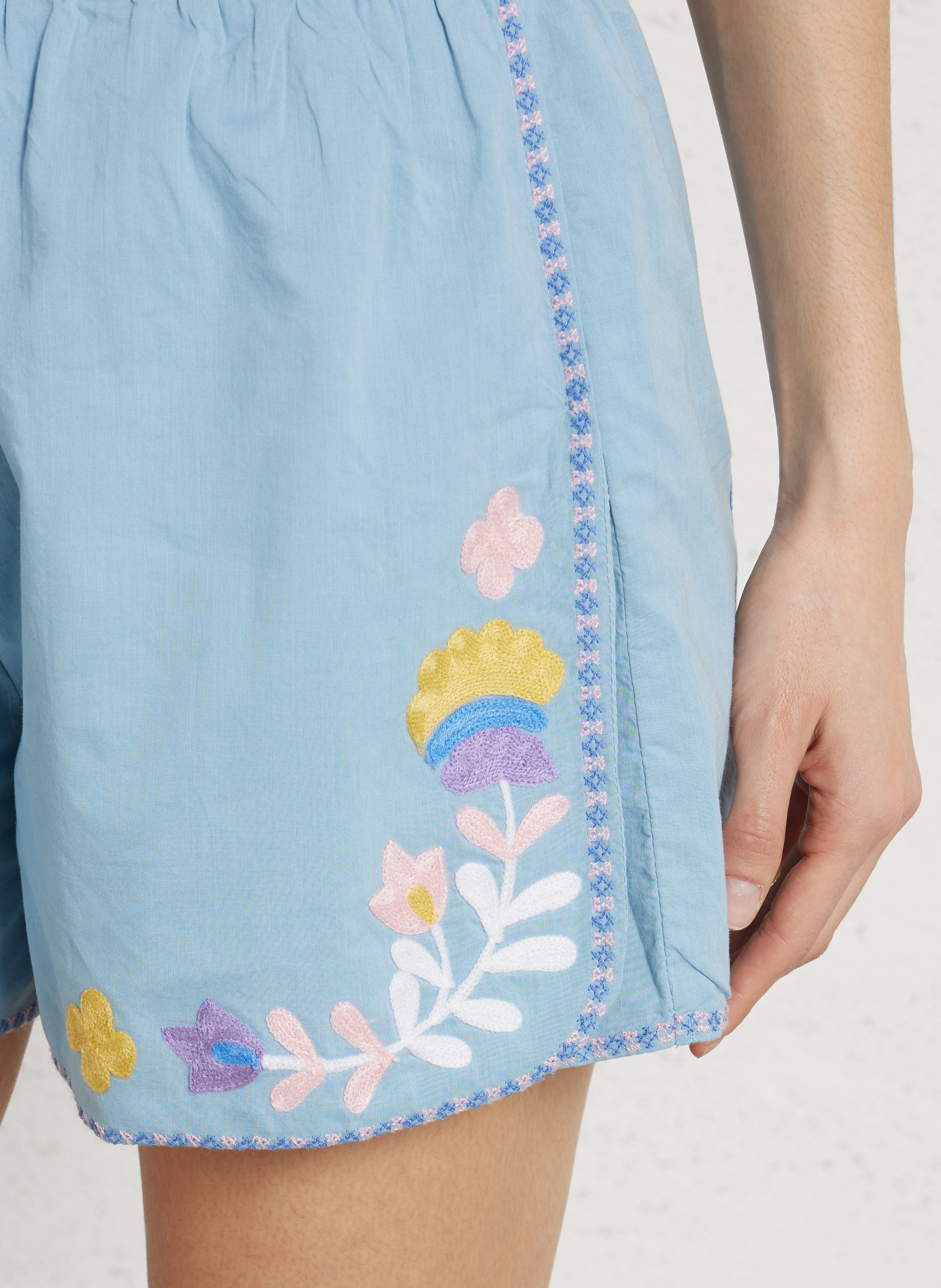 Short en coton bio LOUISE MISHA Bleu