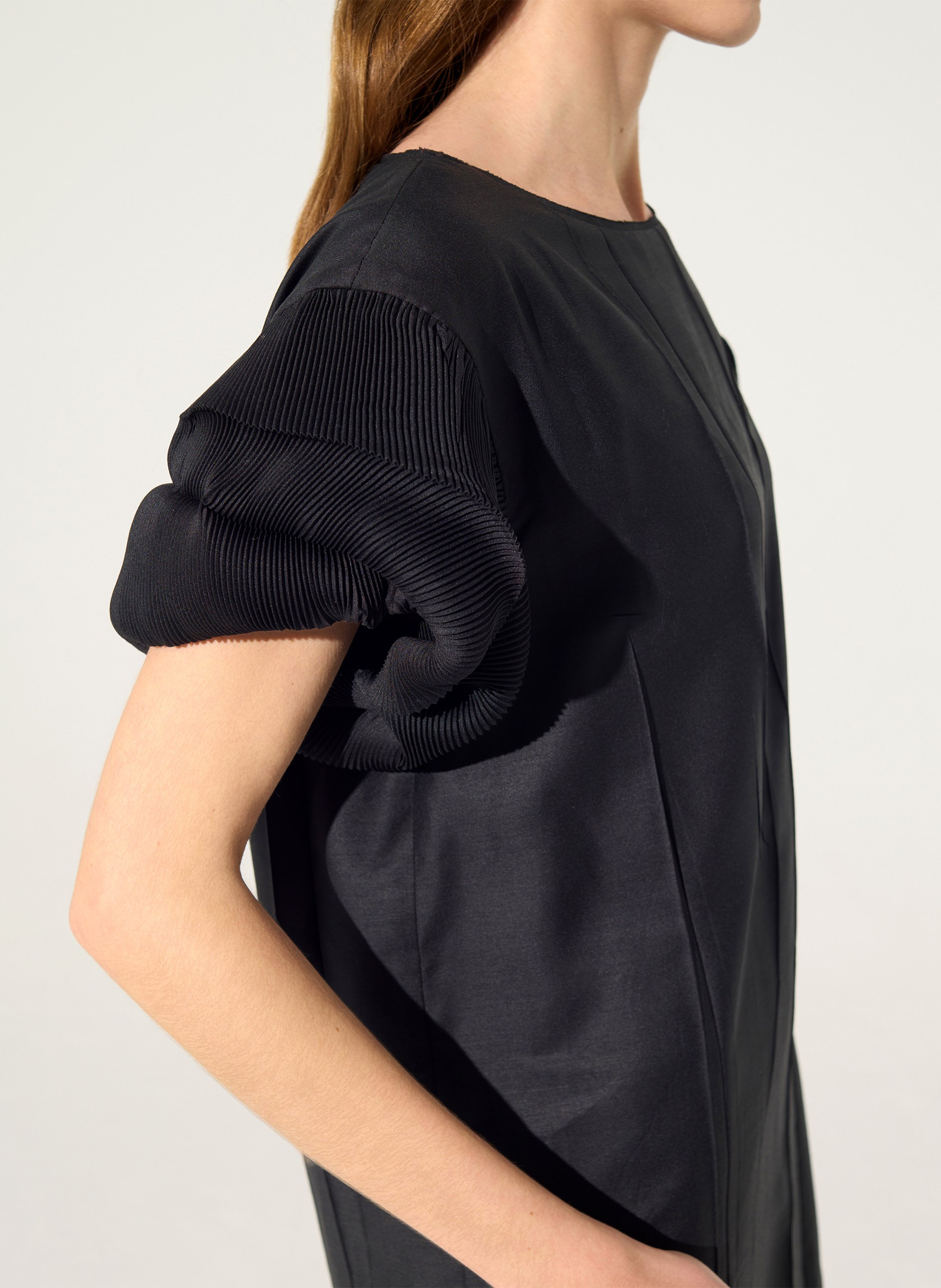 Short boat-neck dress COTELAC Black