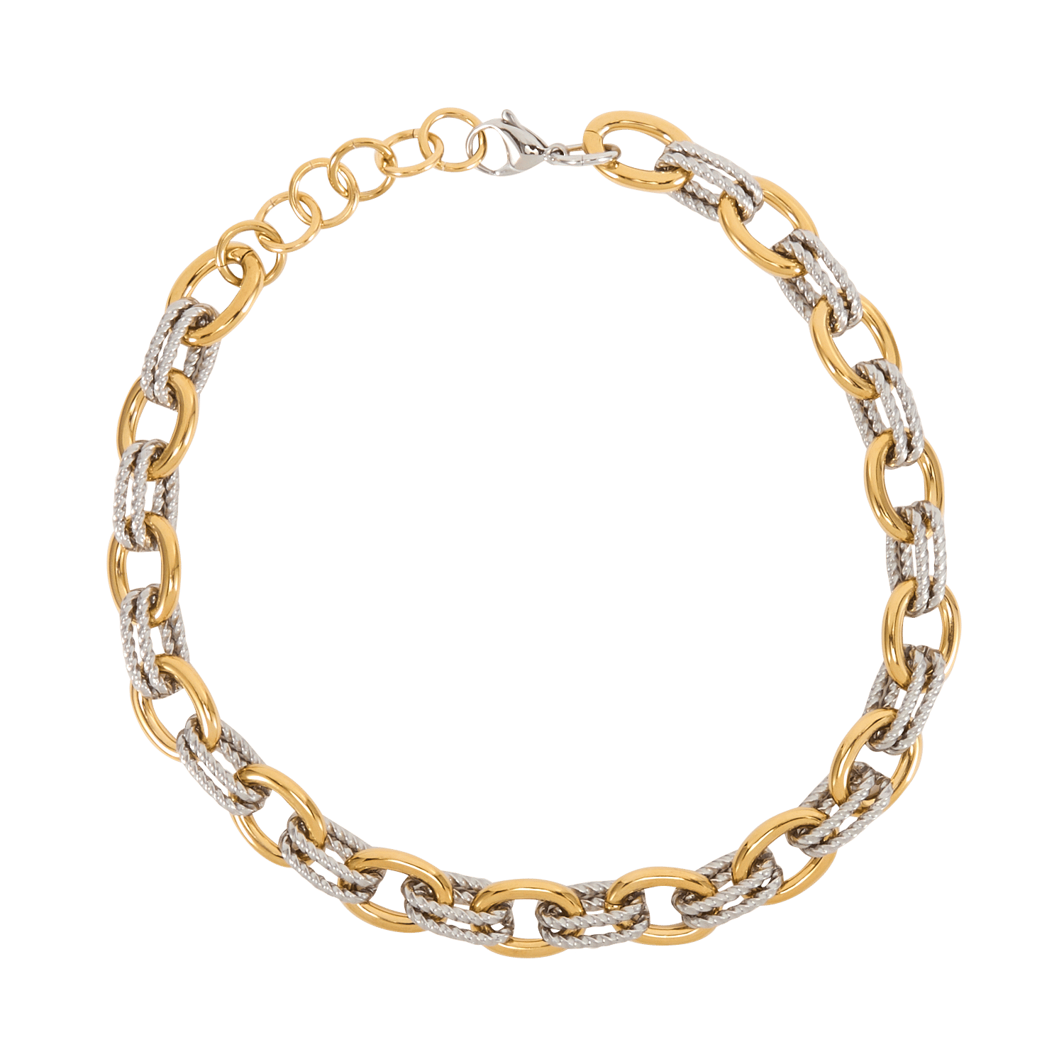 Collier en acier AU PRINTEMPS PARIS Argent