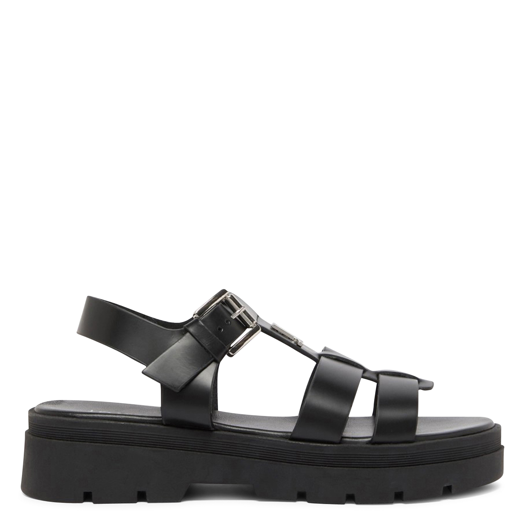 Sandales à plateformes en cuir lisse JONAK