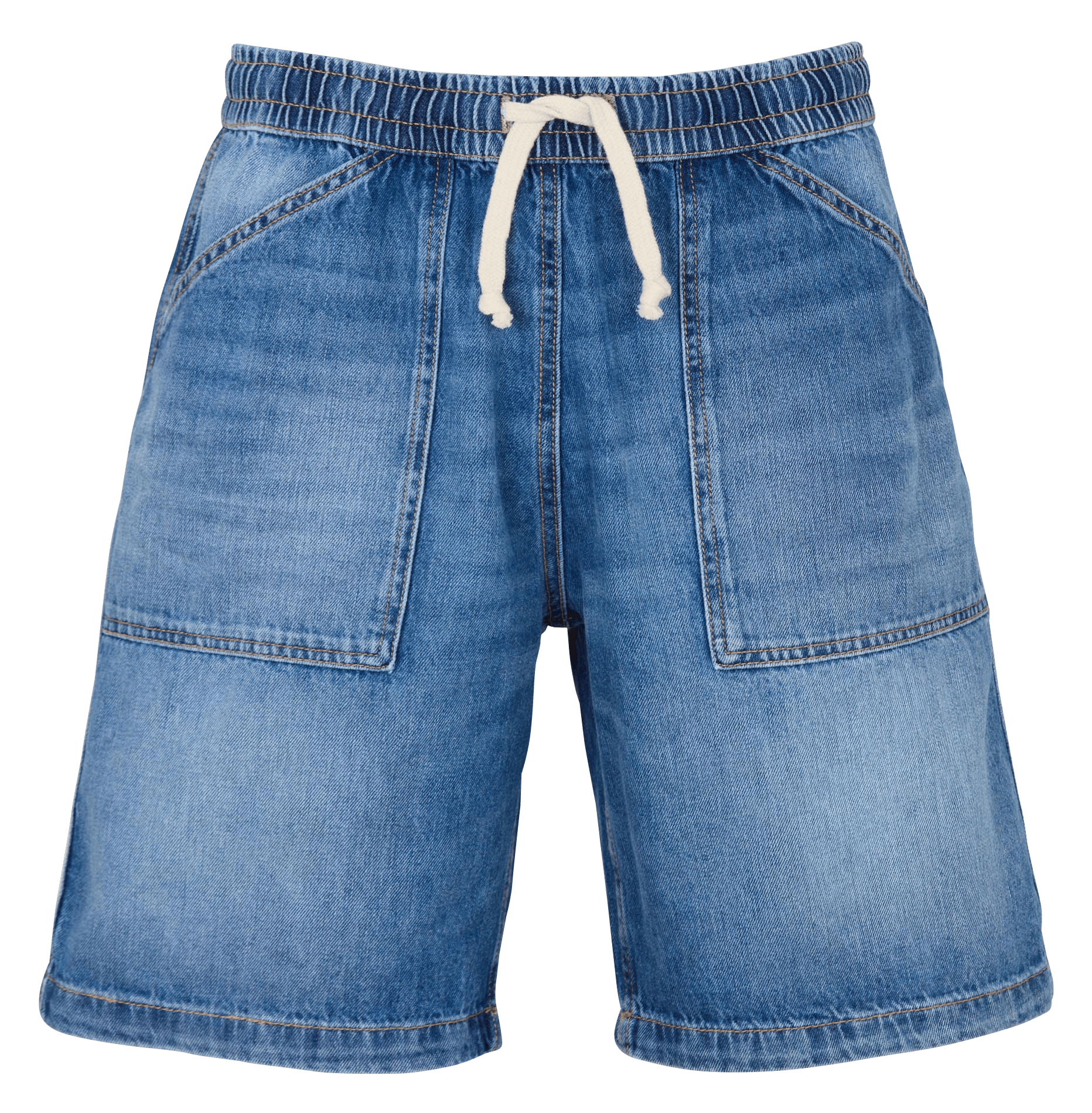 Bermuda droit en coton  LE TEMPS DES CERISES Bleu