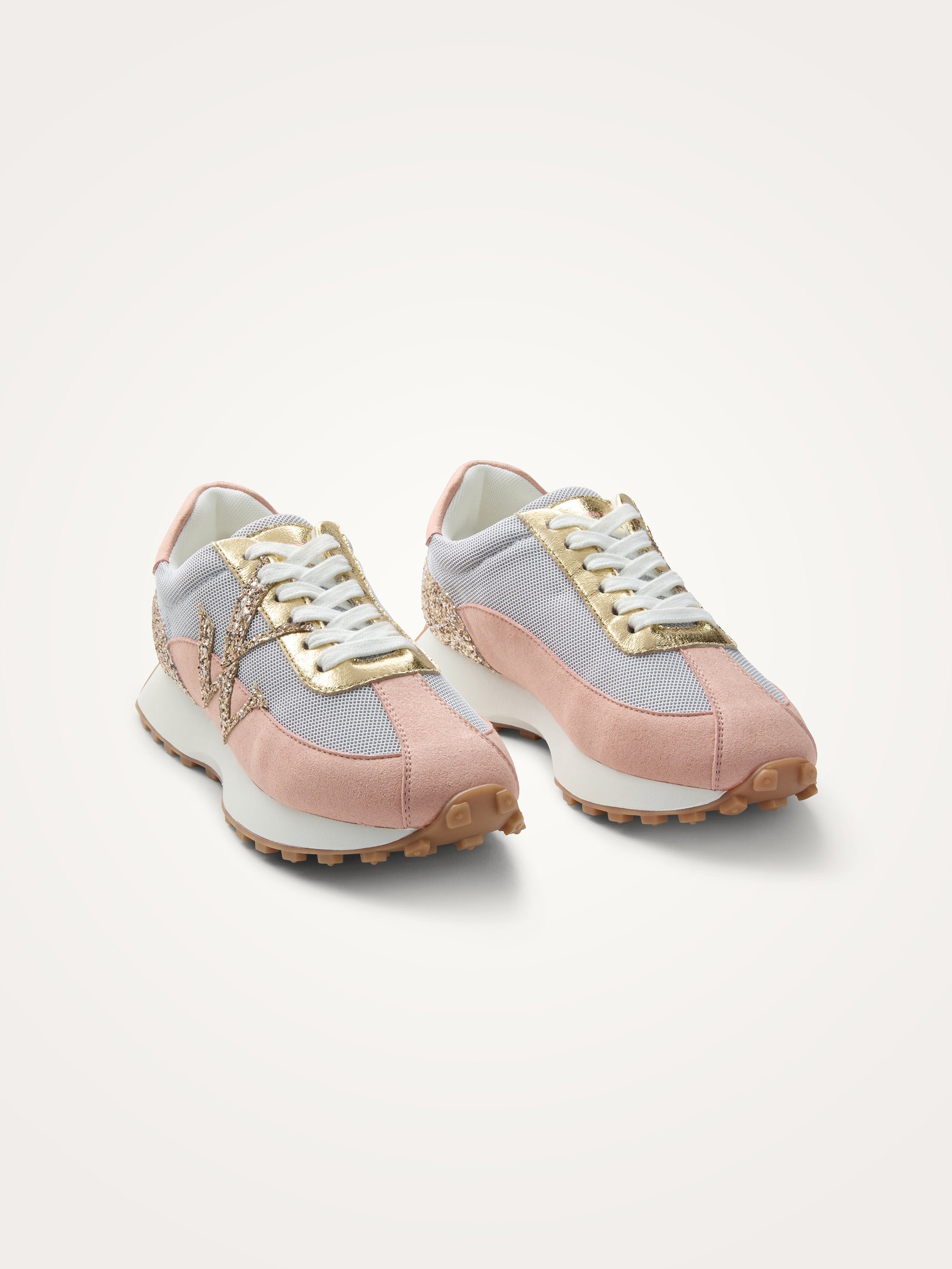 Sneakers with monogram on running sole VANESSA WU Pink