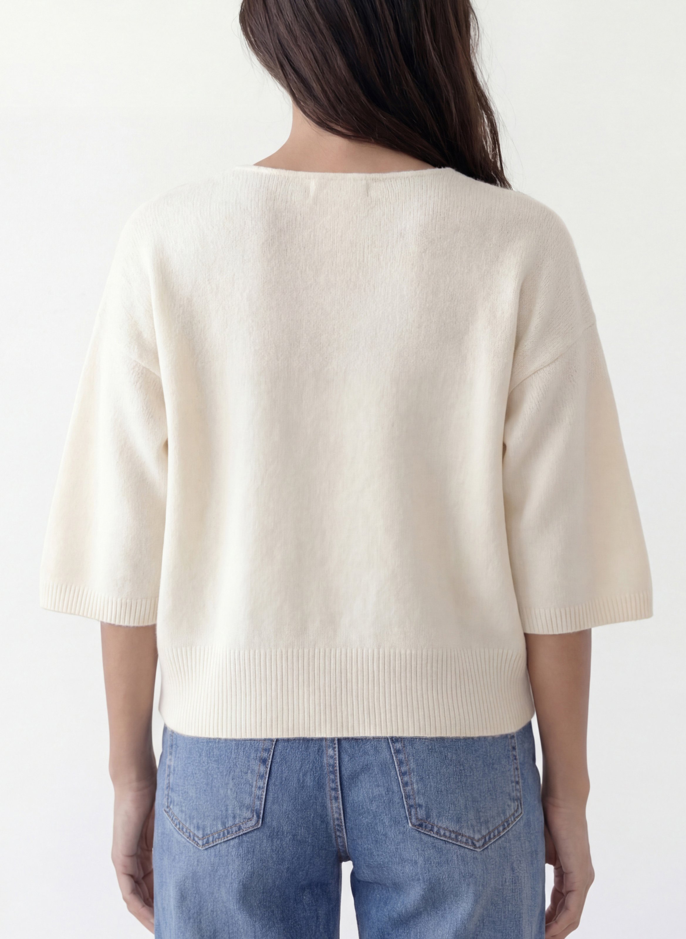 Pullover mit V-Ausschnitt KOOKAI Weiss