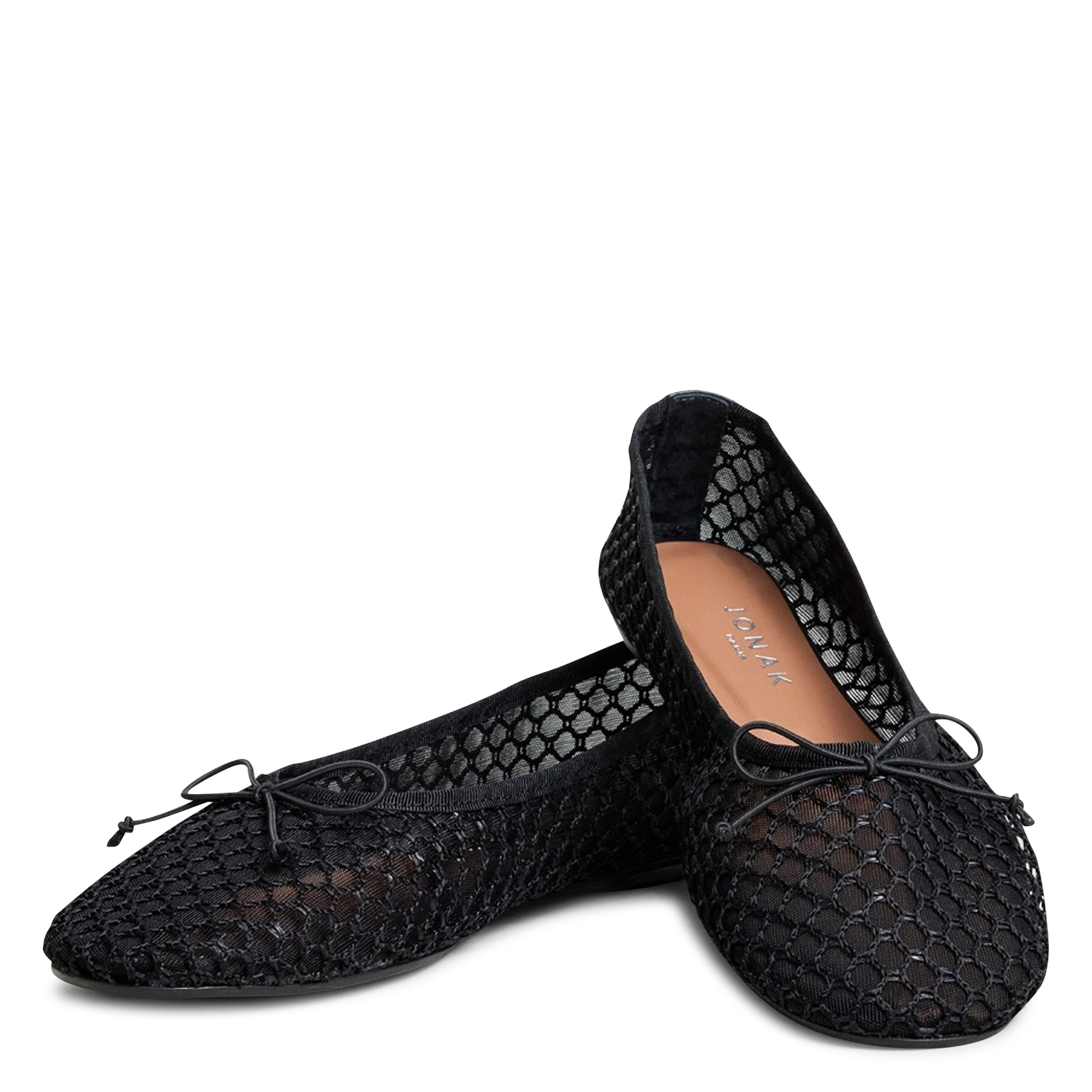 Ballerines en textile JONAK Black