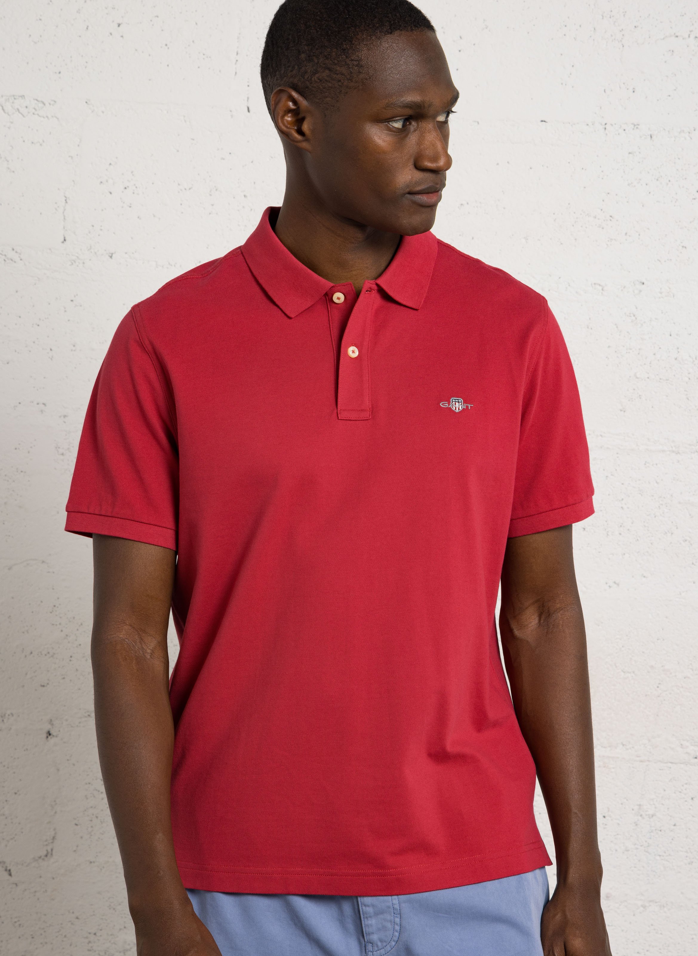 Polo en coton GANT Rouge