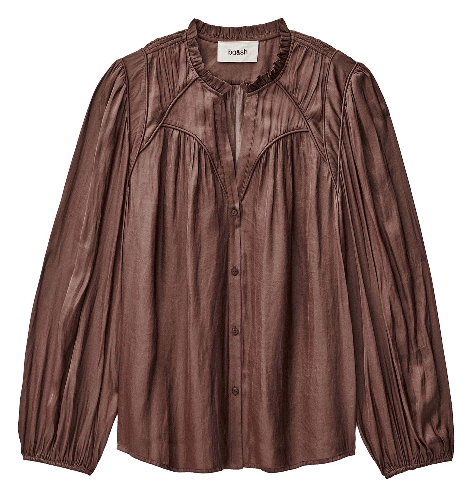 Chemise ample col v fluide BA&SH Rose