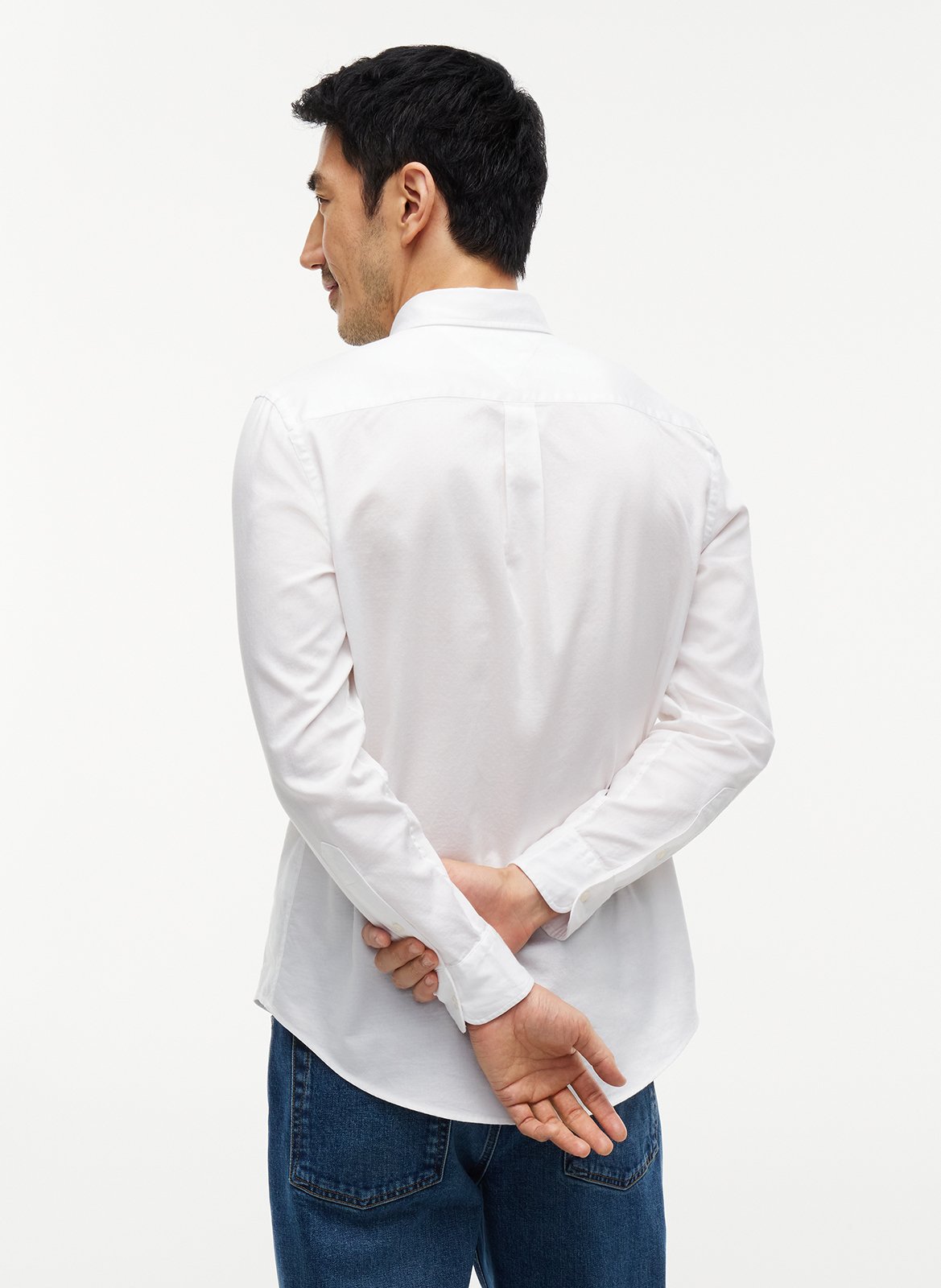 Fitted cotton shirt | White TOMMY HILFIGER Men