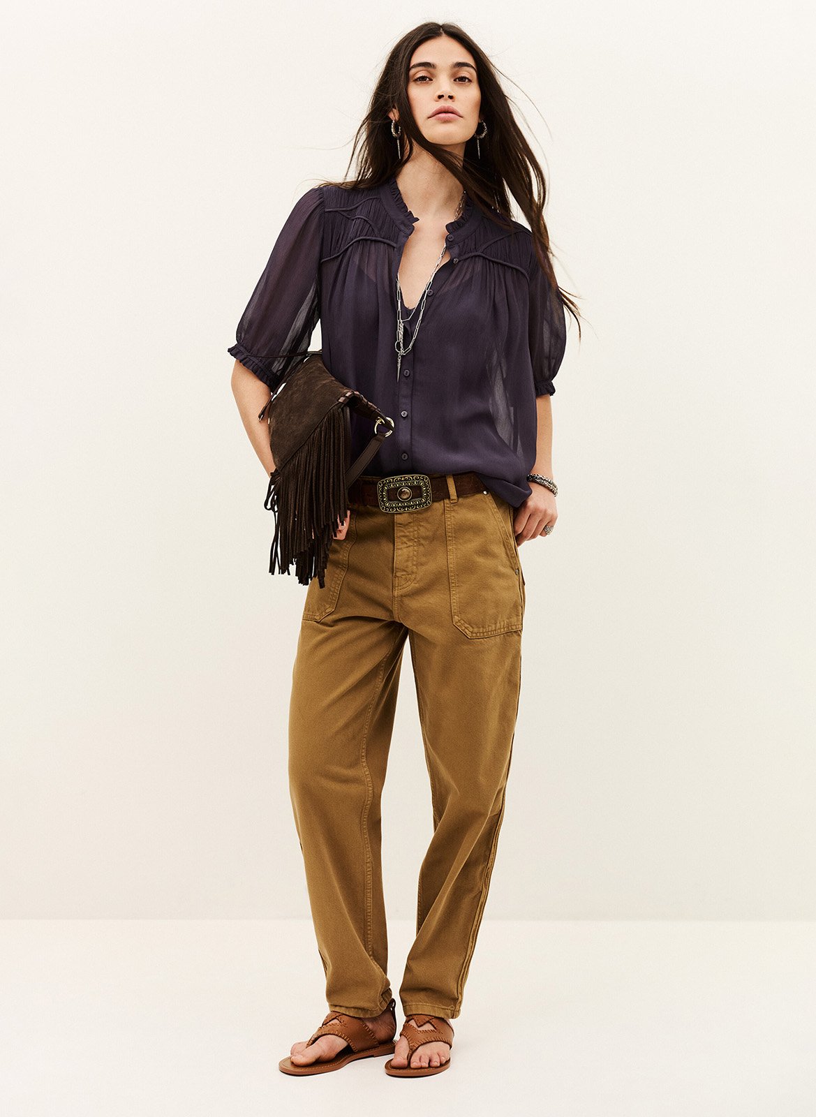 Blouse col rond  BA&SH Violet