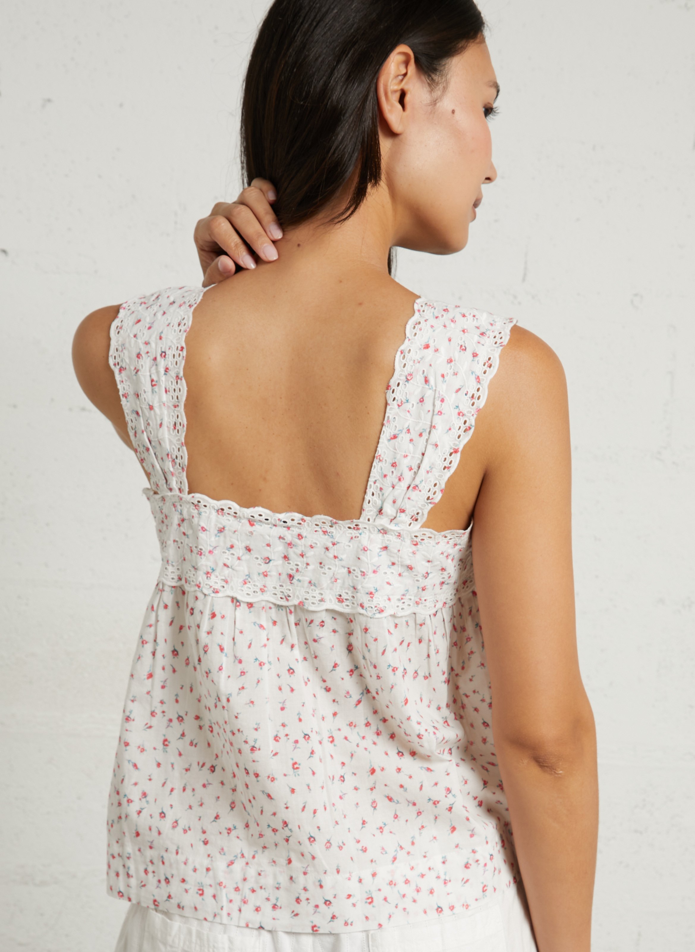 Top met bloemenprint DAMSON MADDER Beige