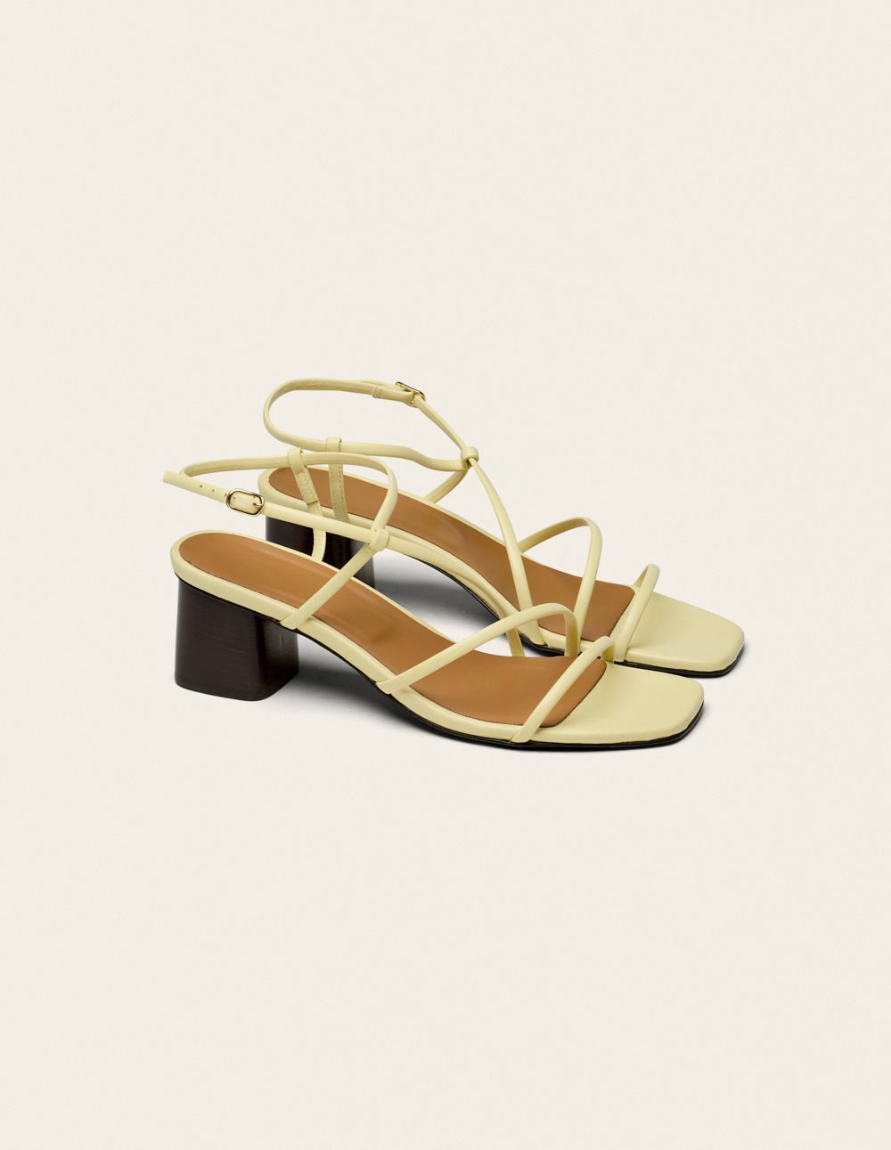Heeled sandals  ODAJE Yellow