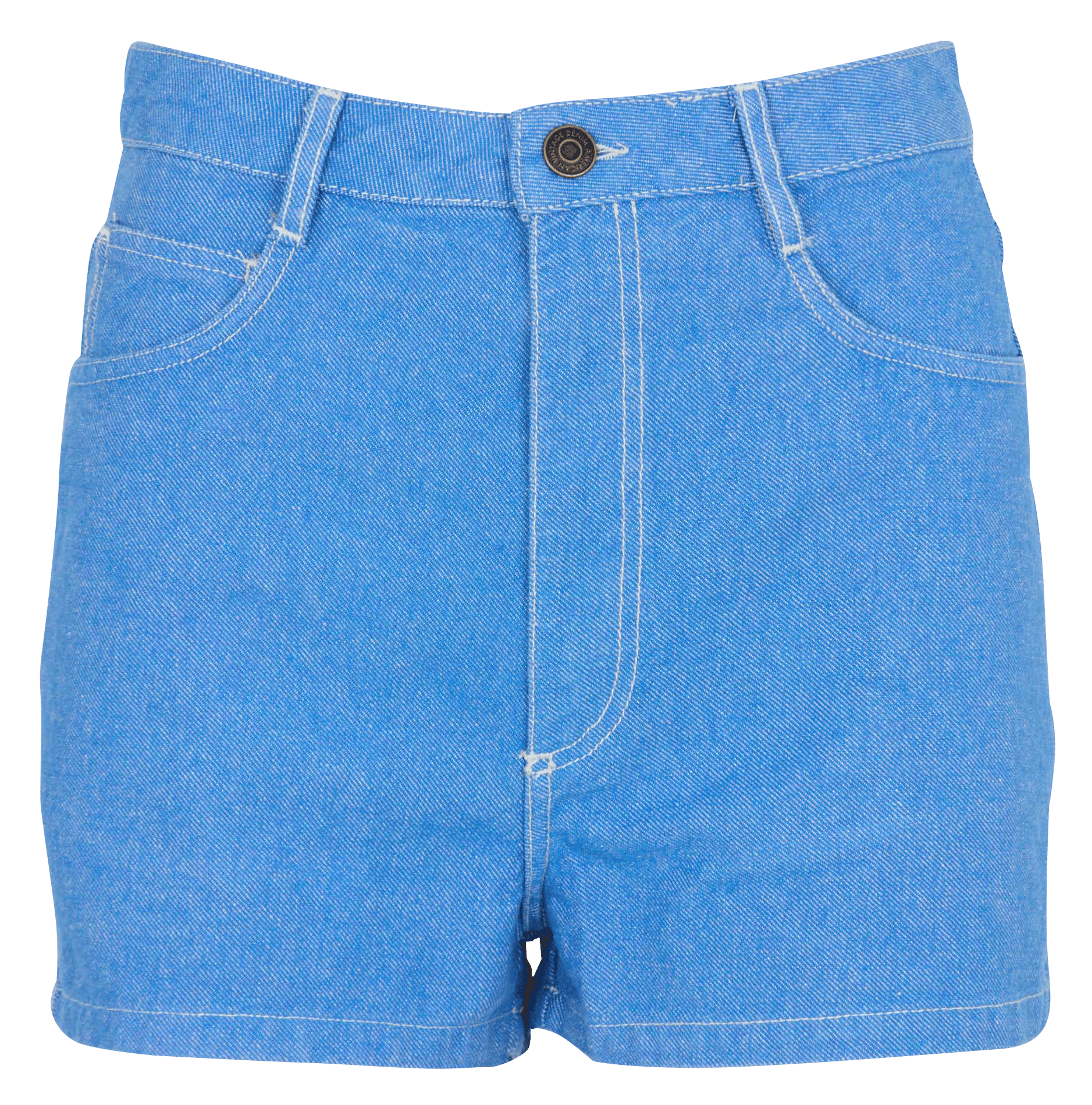 Short ajusté court uni AMERICAN VINTAGE Bleu
