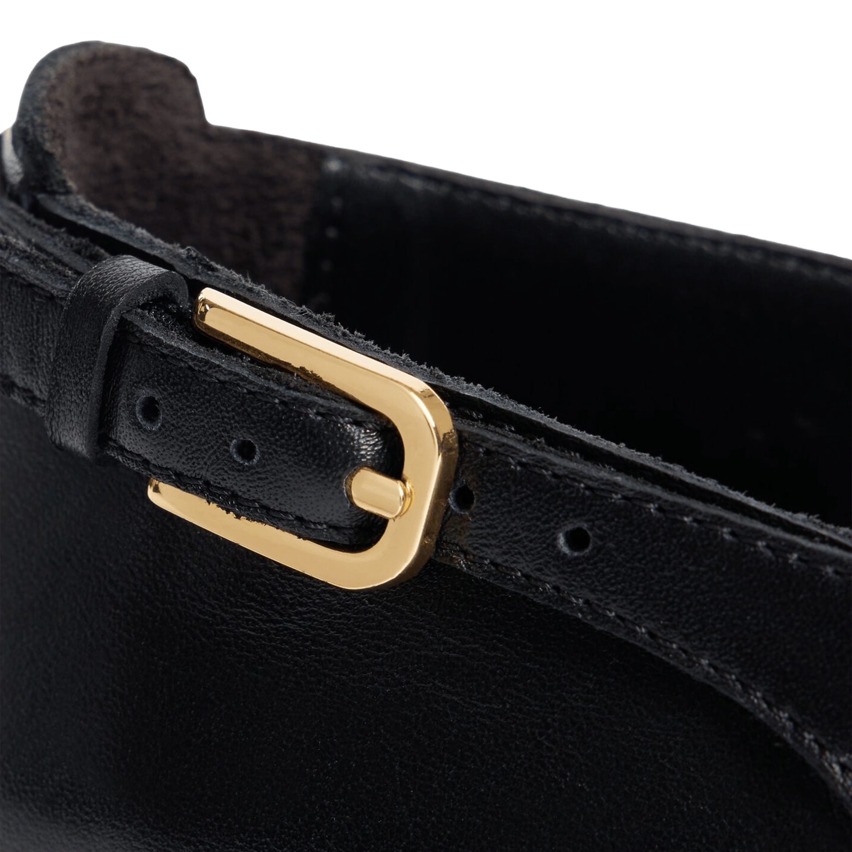 Effen leren mocassins SANDRO Zwart