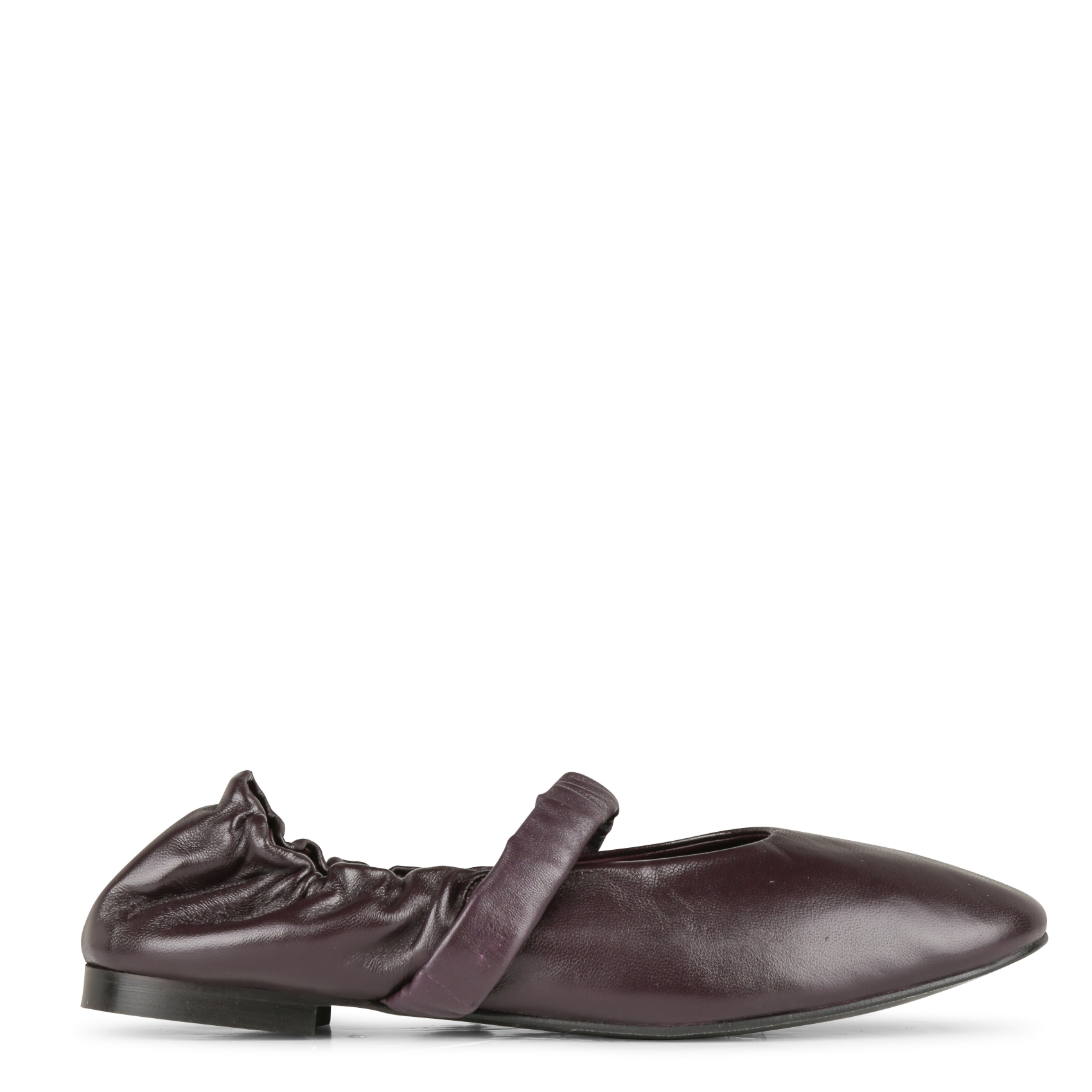 Ballerines en cuir AUGUSTA Prune