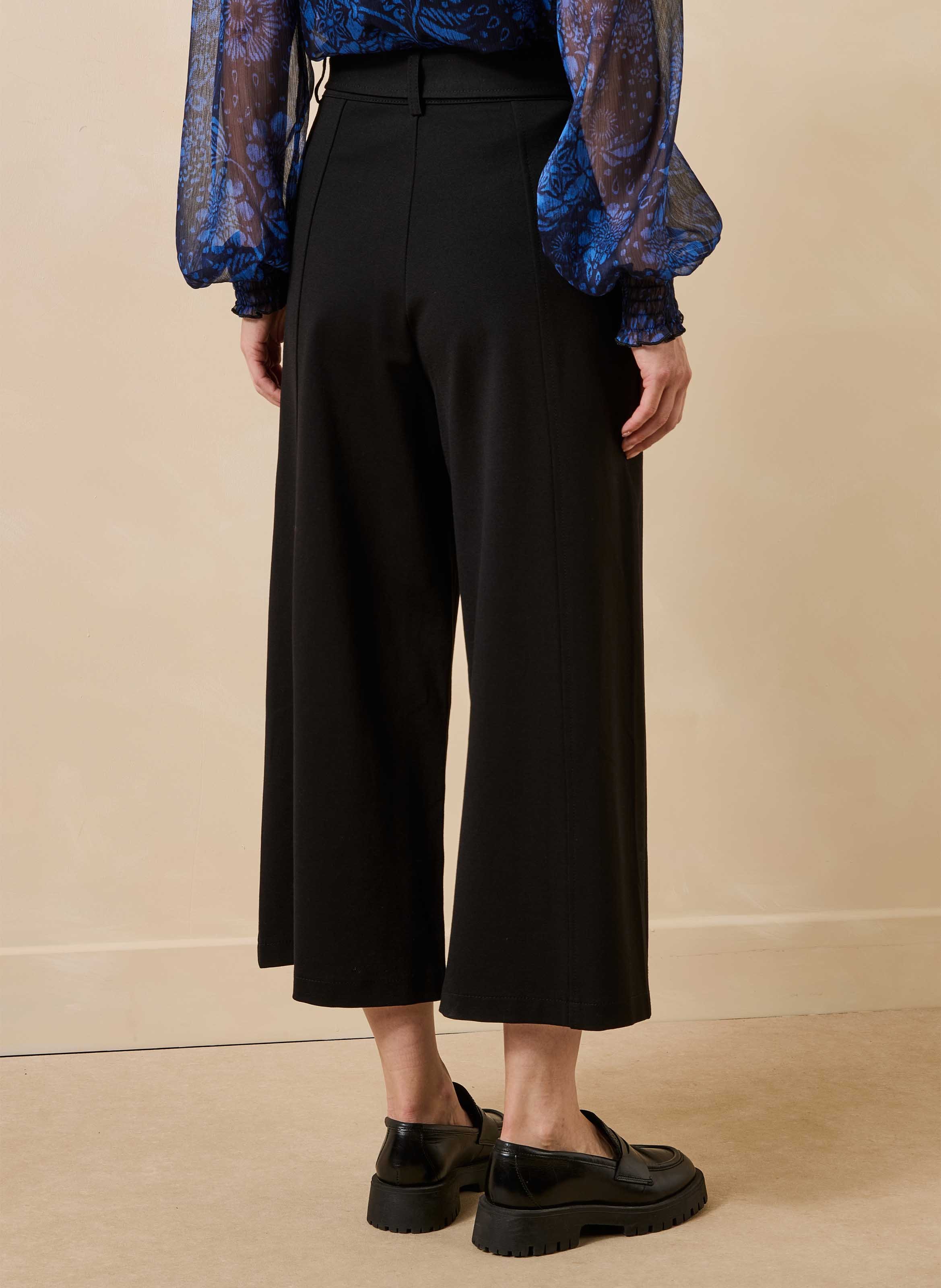 Pantalon jupe culotte LA FEE MARABOUTEE Noir