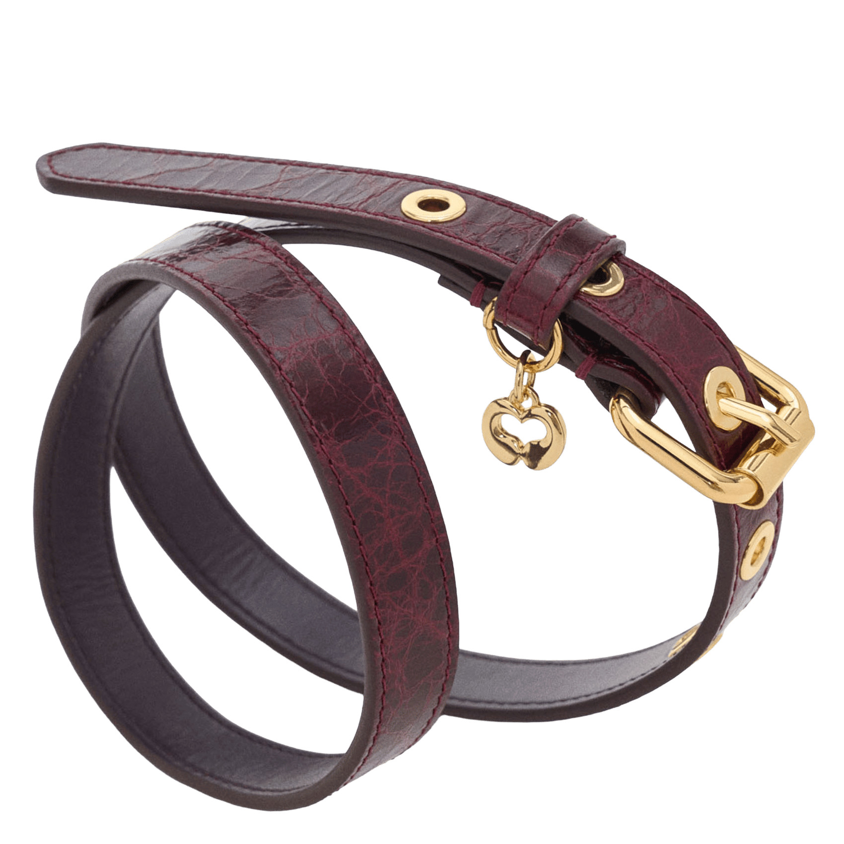 Ceinture en cuir MAJE Rouge
