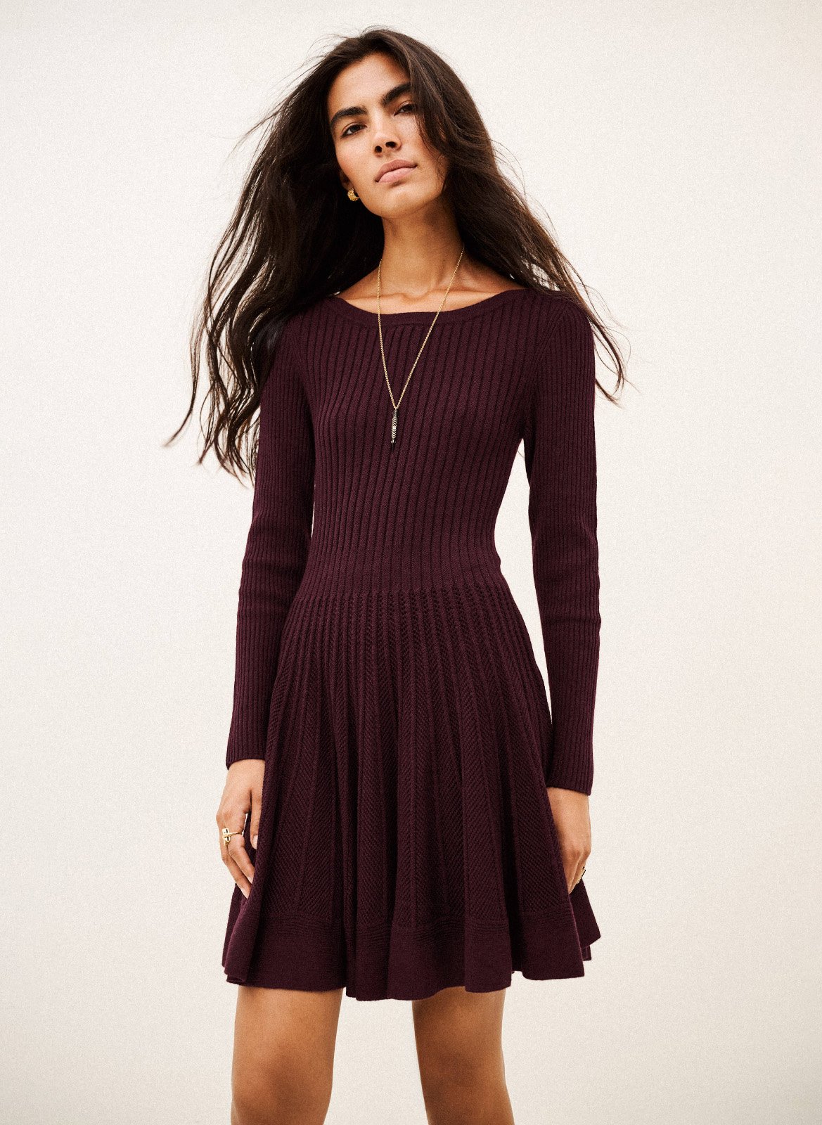 Robe courte manches longues | Prune BA&SH Femme