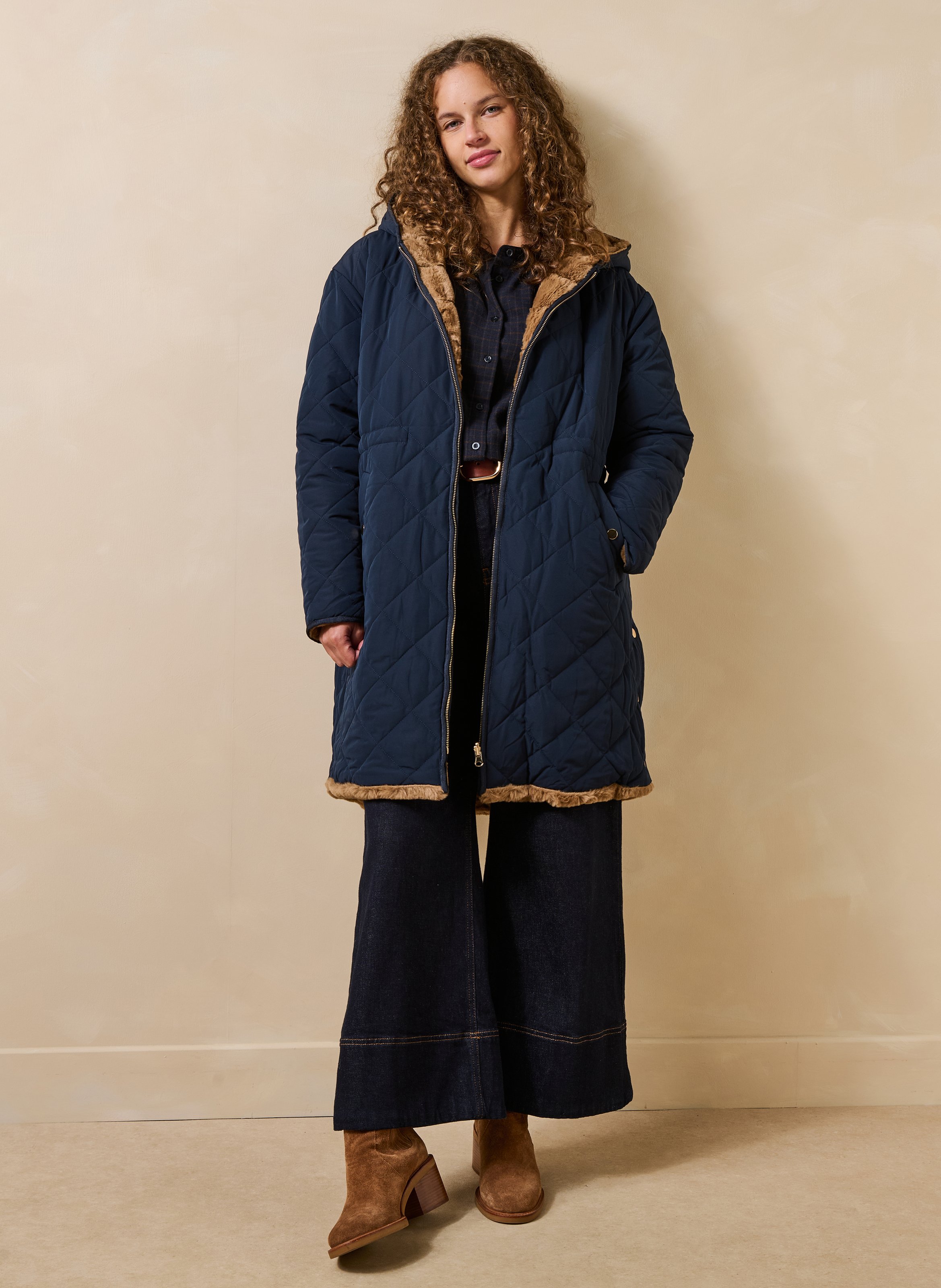 Gewatteerde sweater met capuchon LA FEE MARABOUTEE Veelkleurig