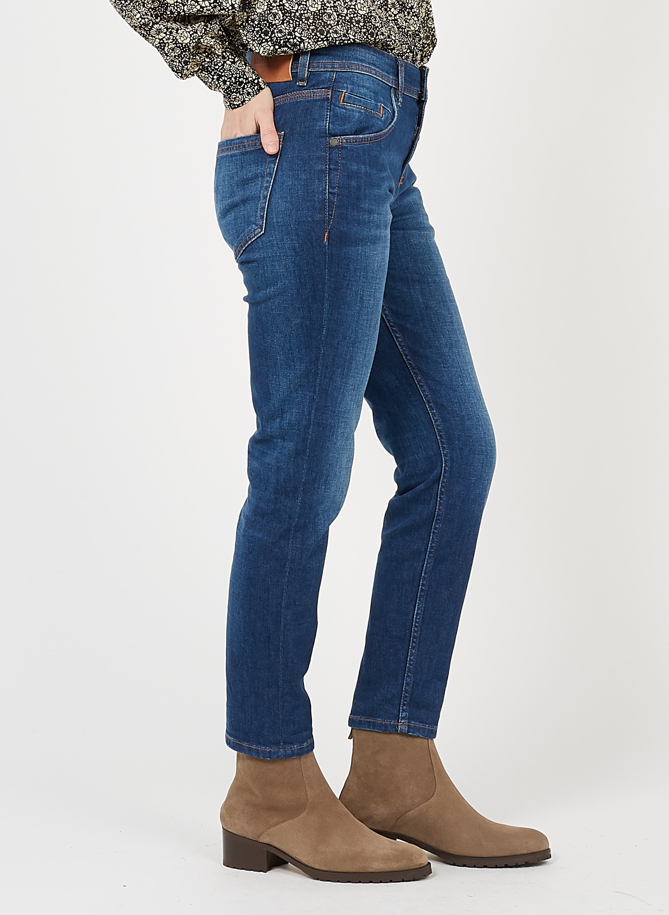 Boyfriend Jeans MARC O'POLO Blau