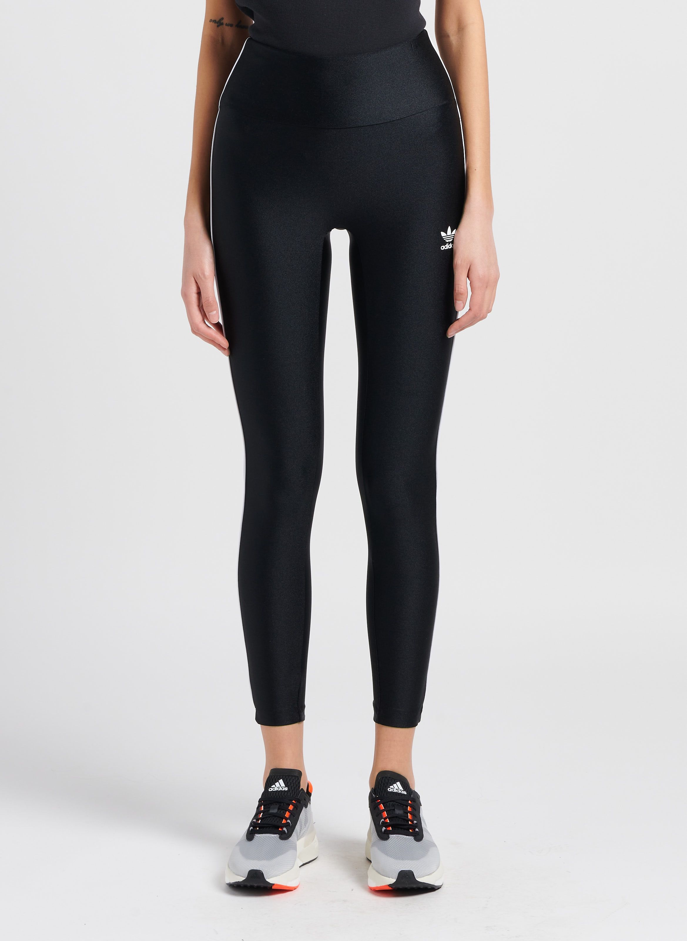 Legging De Sport En Coton Black Adidas Femme Place des Tendances