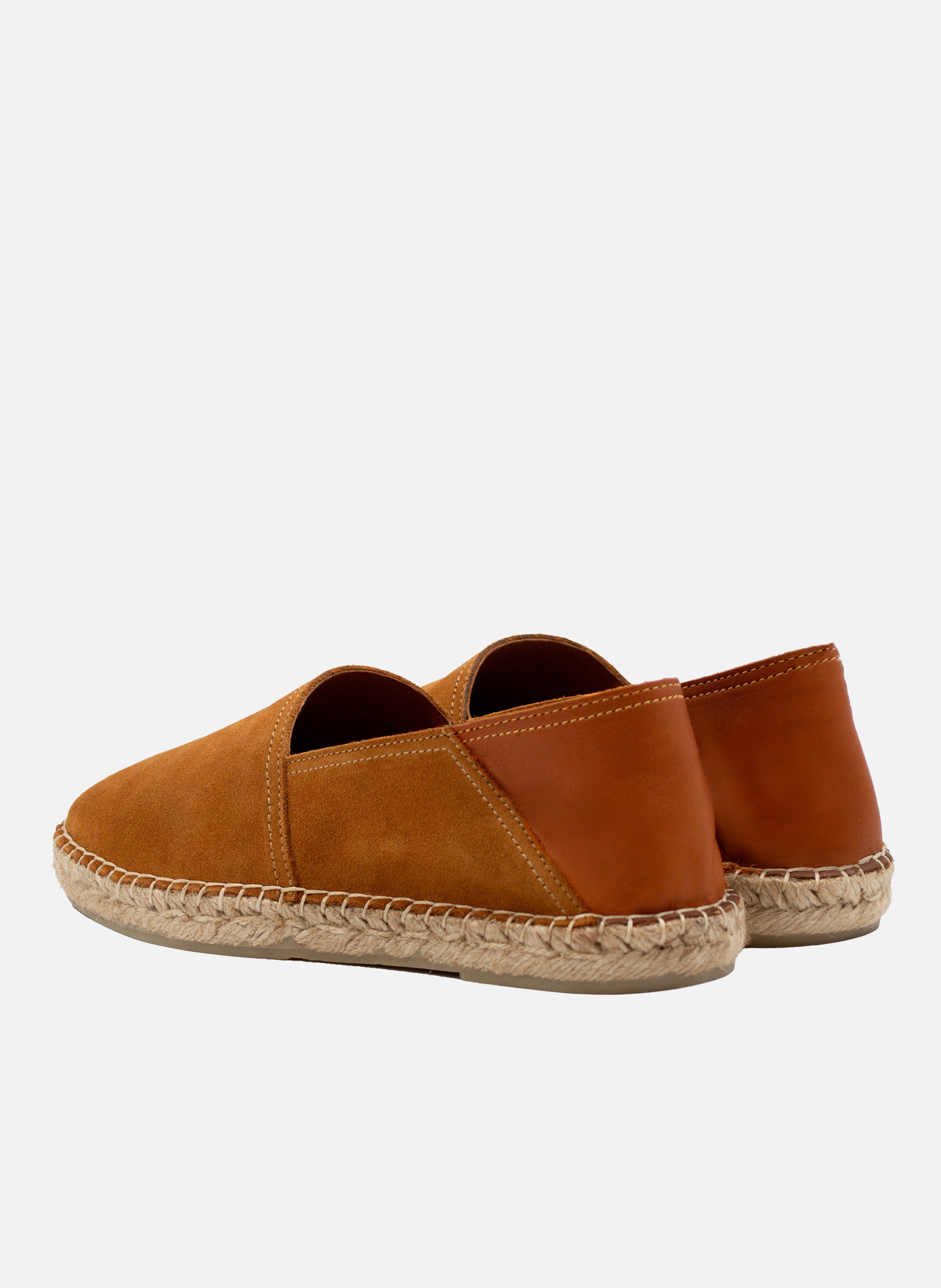 Men's suede leather espadrilles JULES & JENN Brown