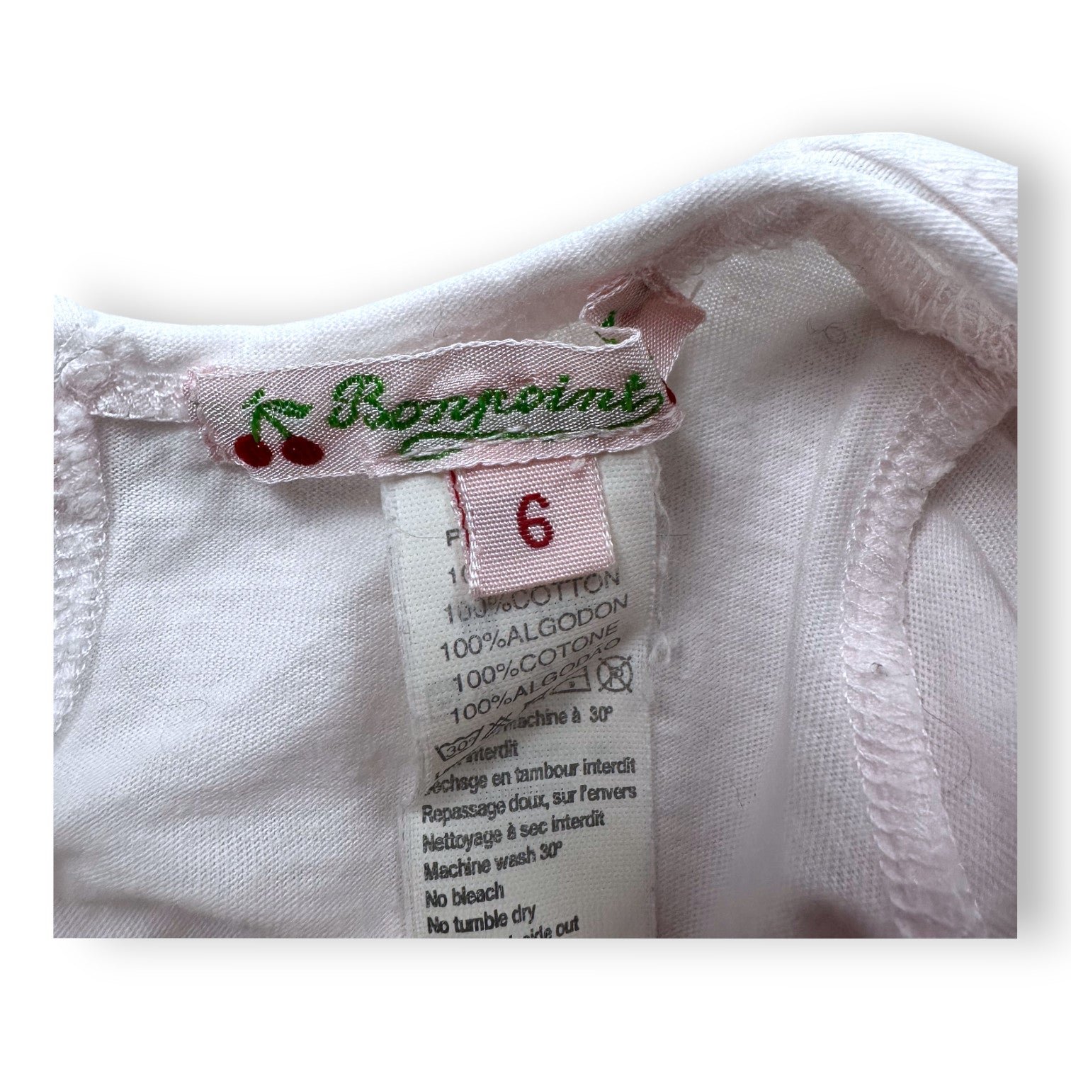 Pink baby T-shirt - 6 months BONPOINT - Seconde Main Pink