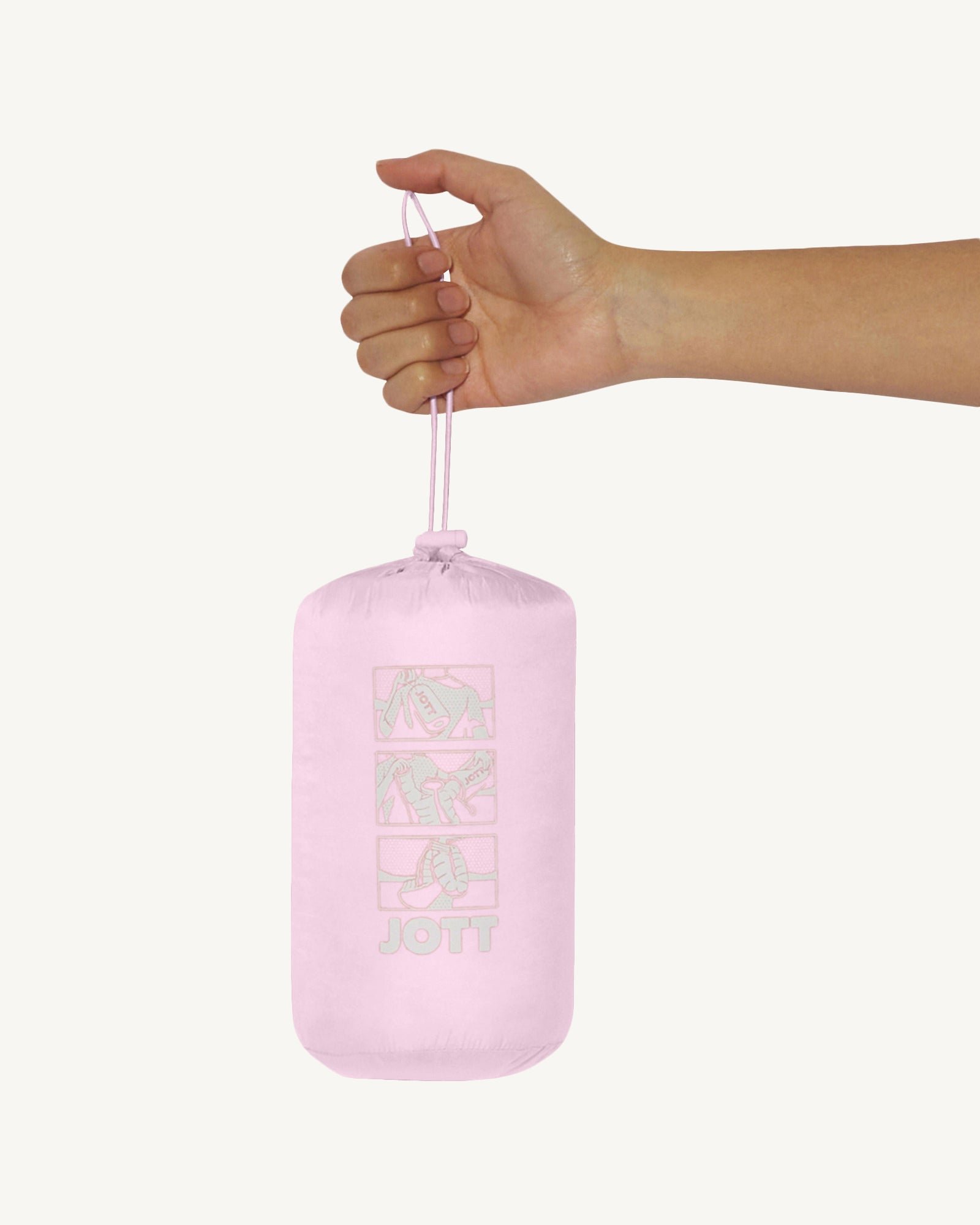 Lightweight hooded puffer jacket Cloe JOTT Pink