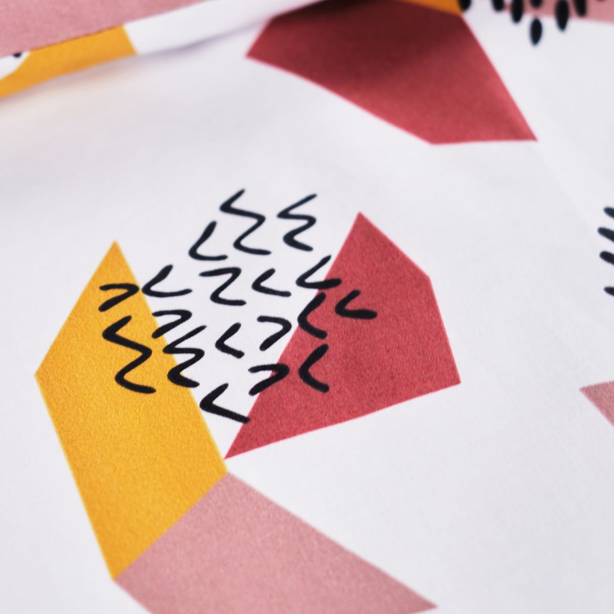 Printed cotton bed set TODAY LINGE DE MAISON White