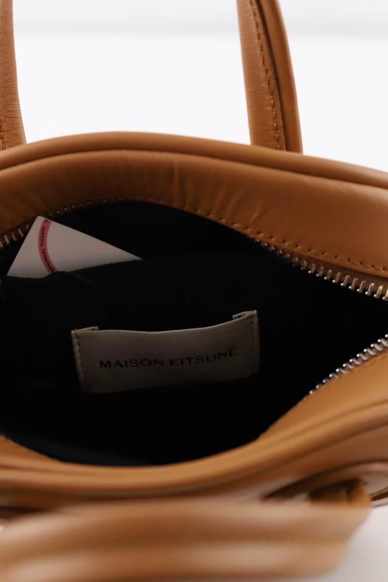 Mini sac en cuir MAISON KITSUNÉ - Seconde main Marron