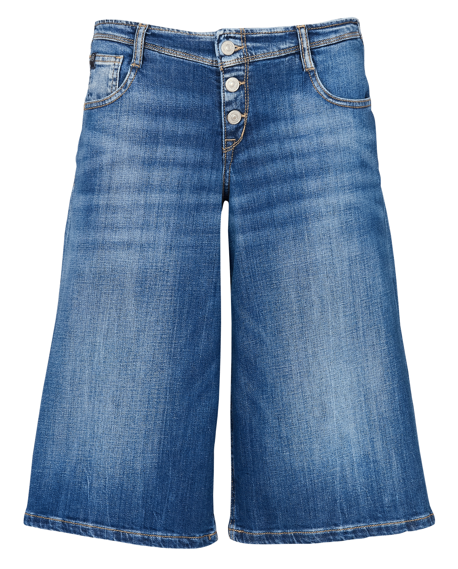 Gerade geschnittene Bermudashorts aus Baumwoll-Mix LE TEMPS DES CERISES Blau