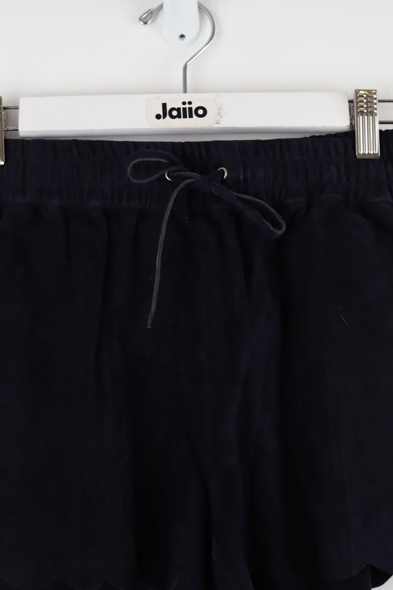 Leather mini shorts SEZANE - Seconde main Blue