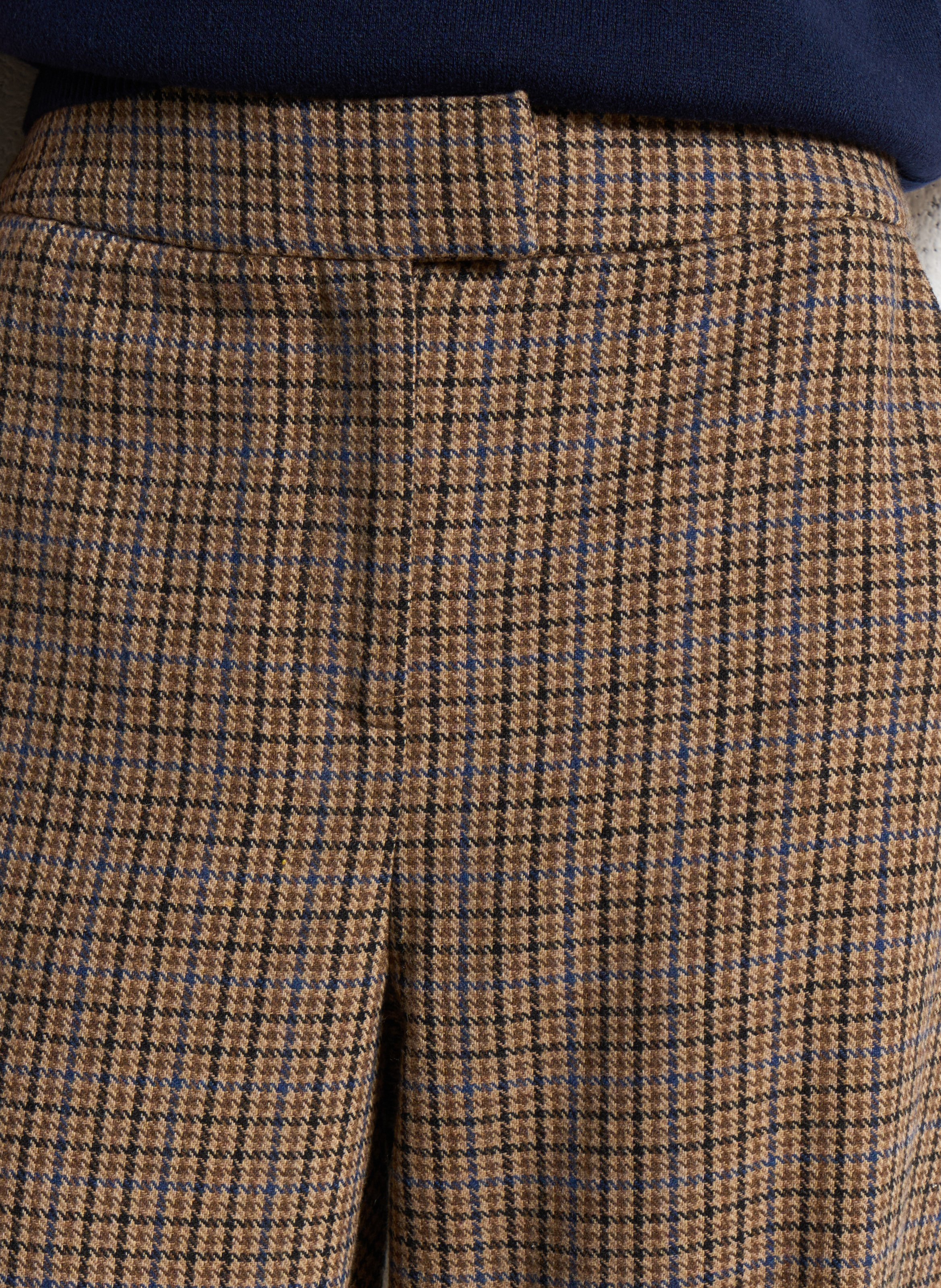 Hoge taille wortelbroek met patronen SUNCOO Beige