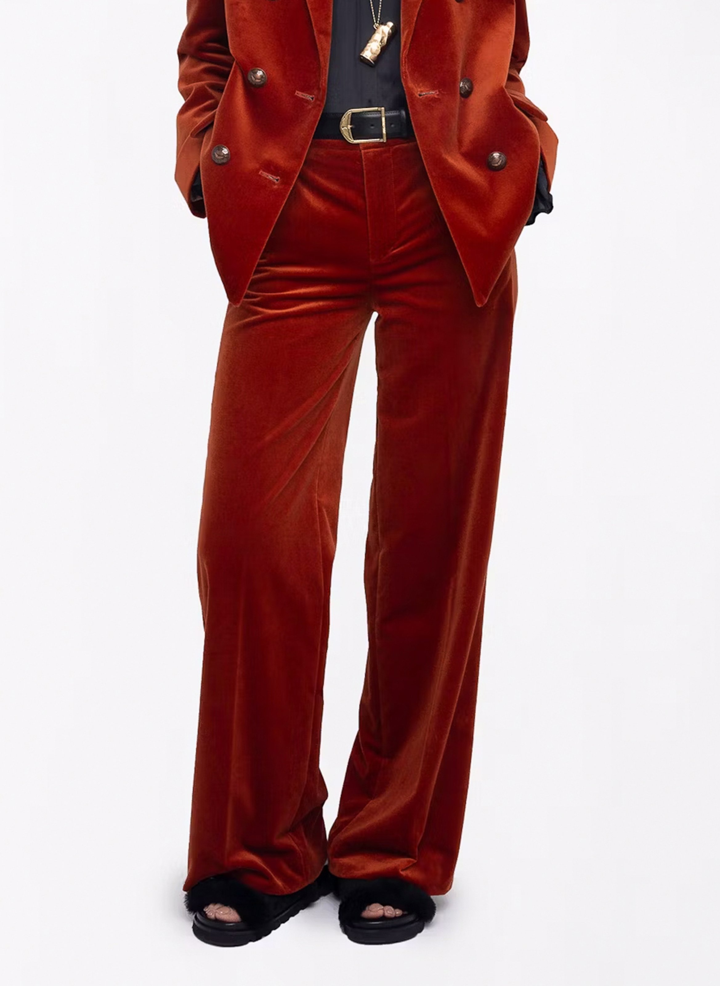 Pantalon large en coton ZADIG&VOLTAIRE Marron