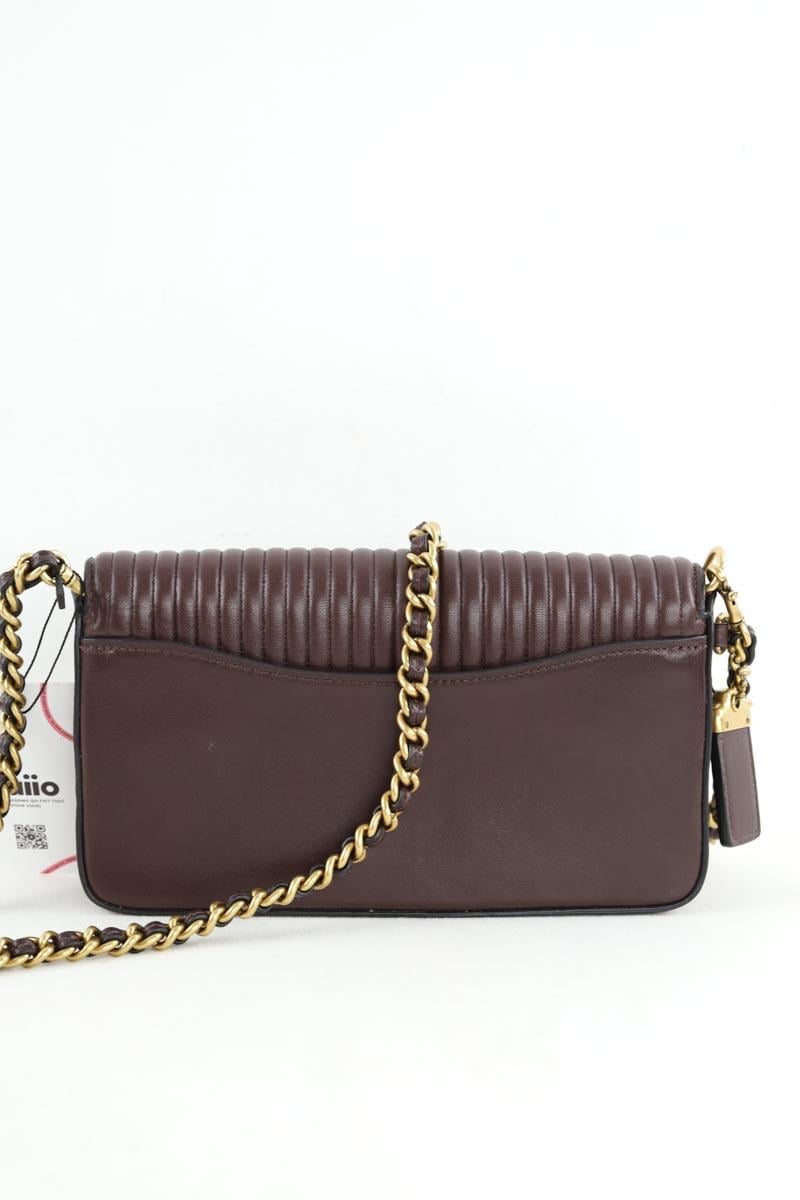 Leather messenger bag COACH - Seconde Main Red