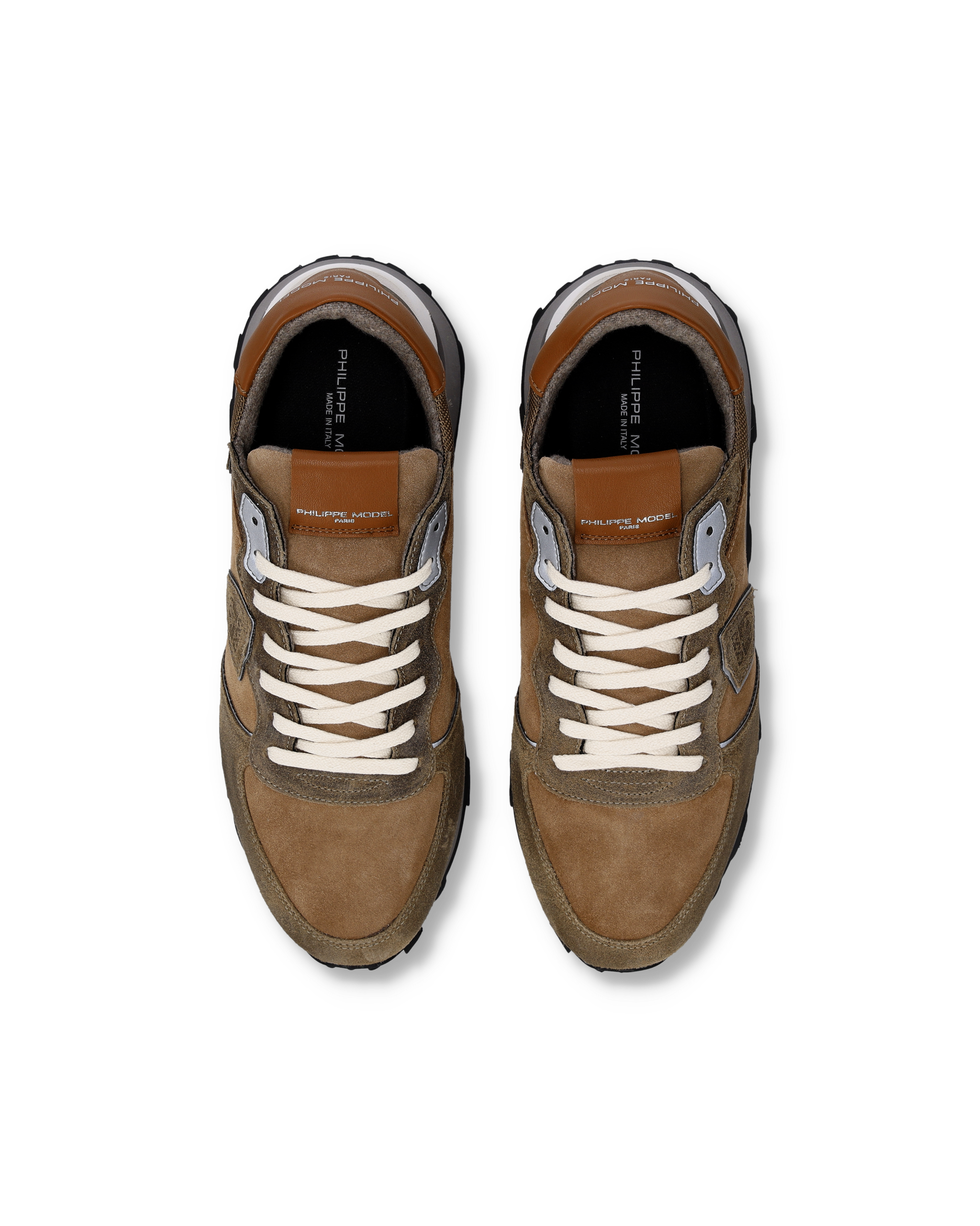 High-top running sneakers PHILIPPE MODEL Brown
