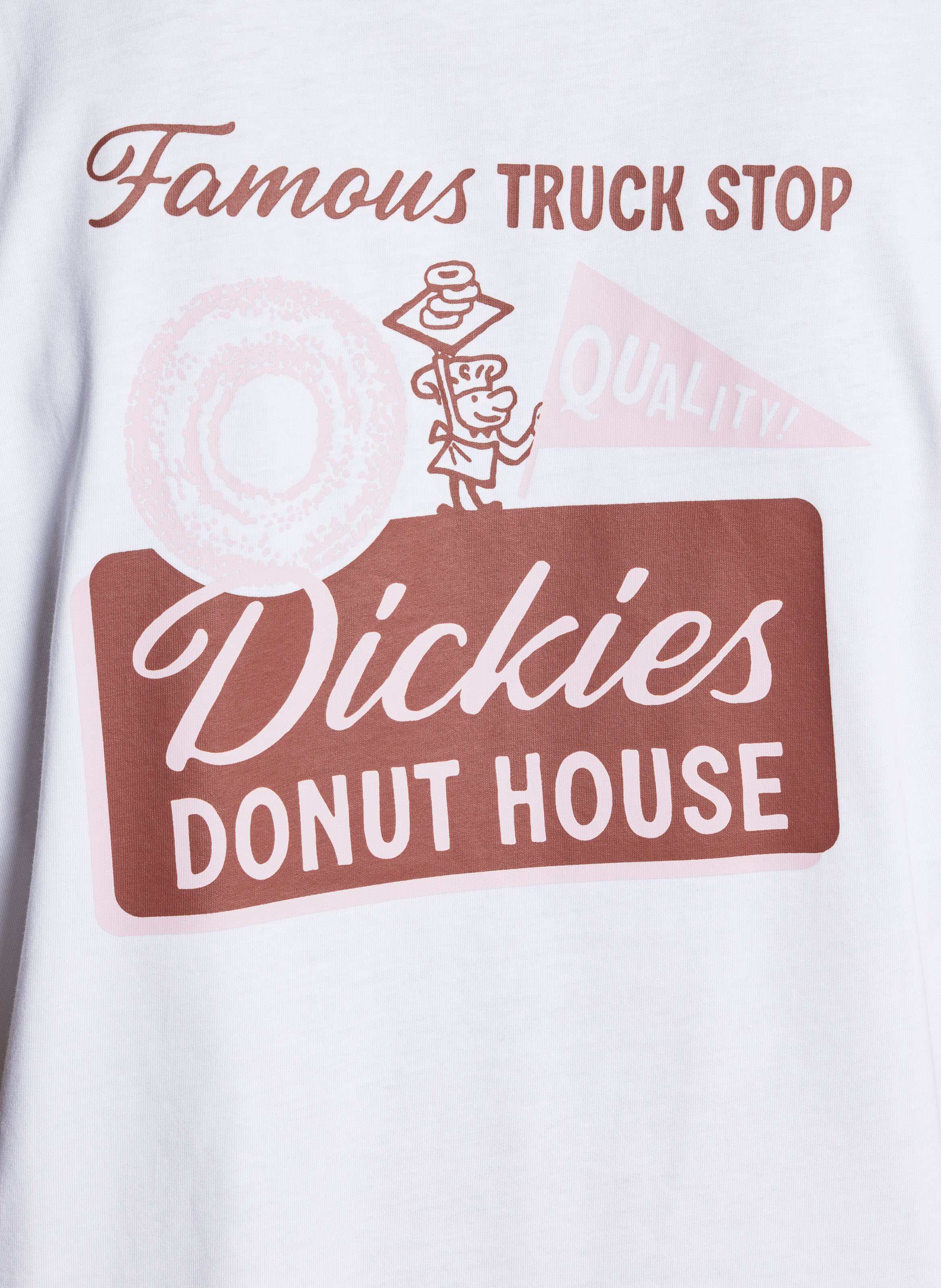 Effen T-shirt DICKIES Wit