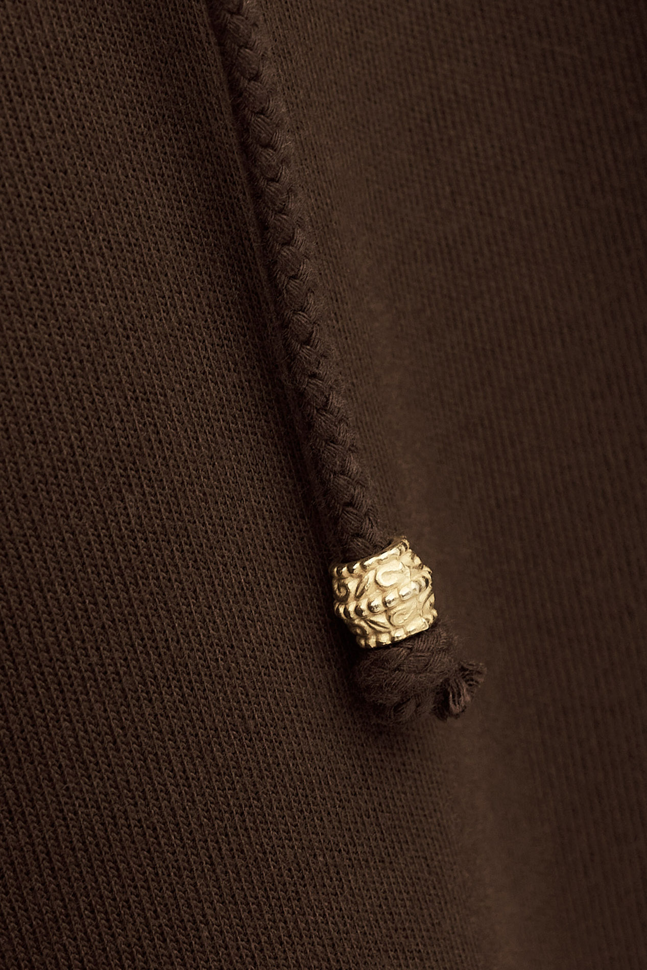 Sweat oversize à capuche en coton mélangé BA&SH Marron