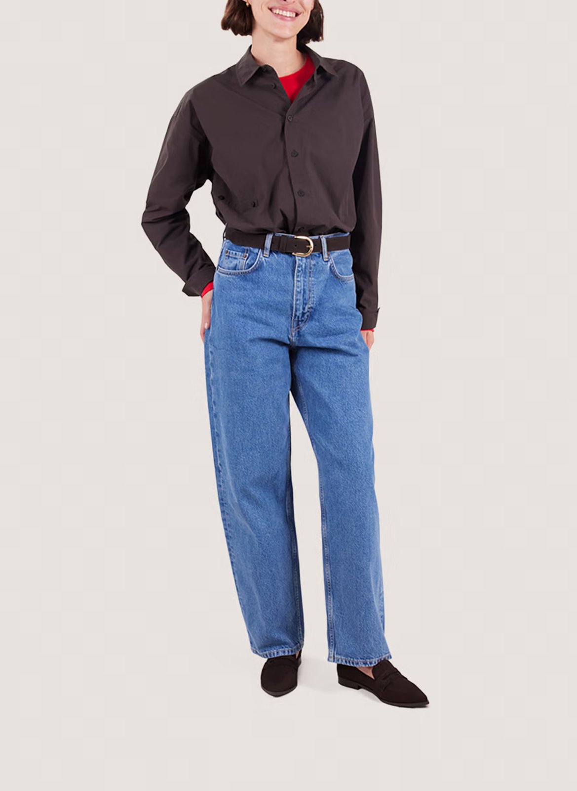 Mocassins en cuir velours JONAK Marron