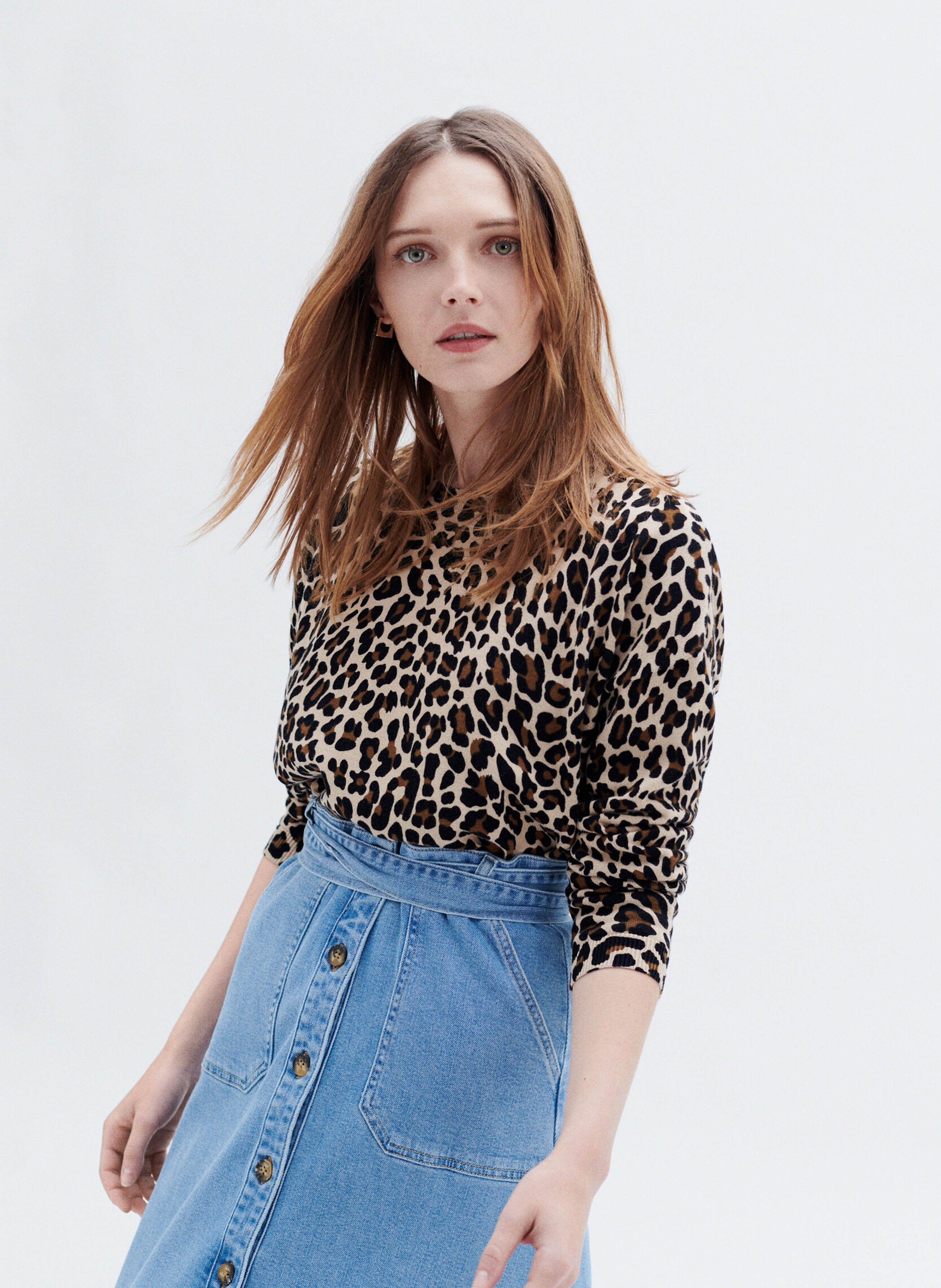 Pull à motif léopard CAROLL