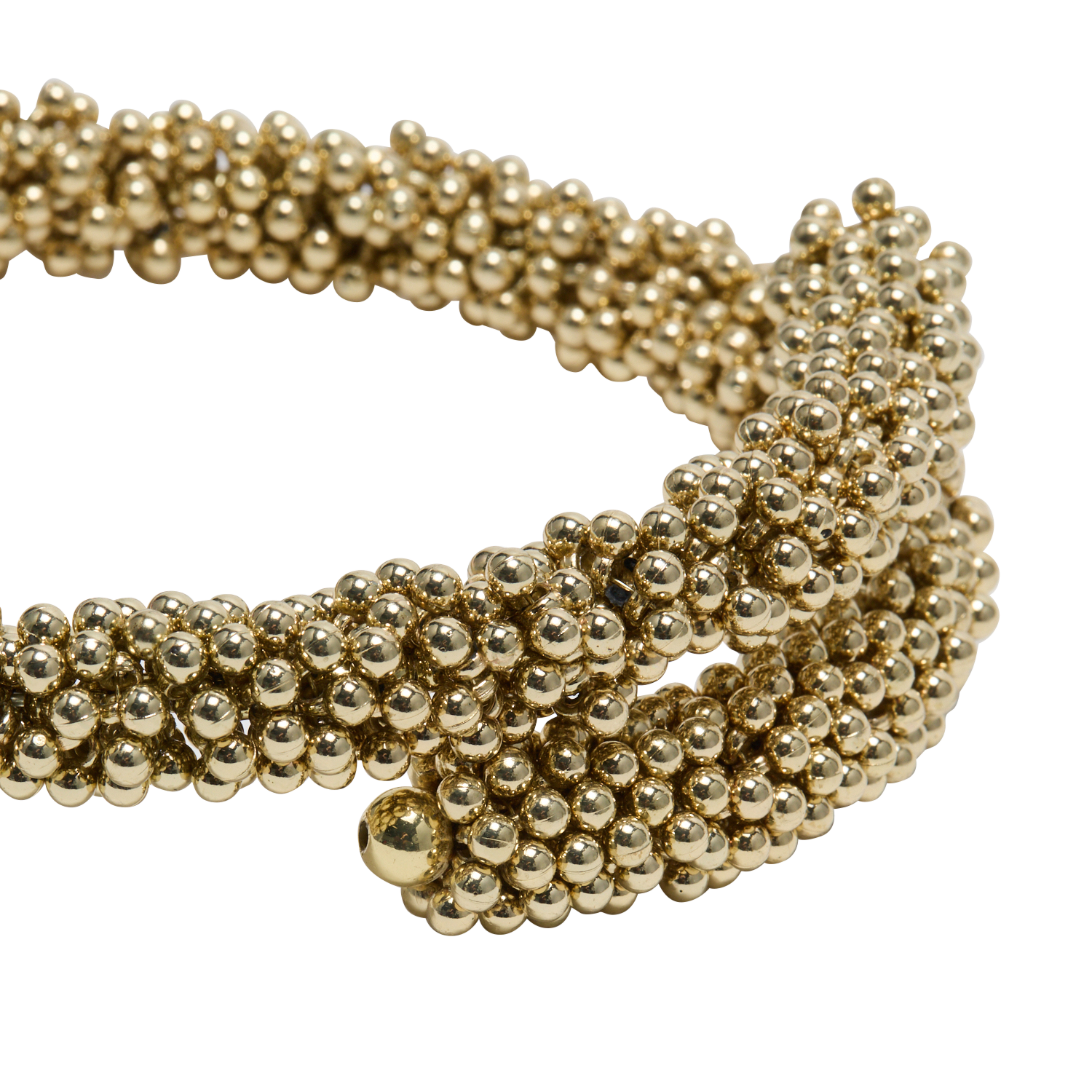 Choker van kraaltjes LA FEE MARABOUTEE Geel