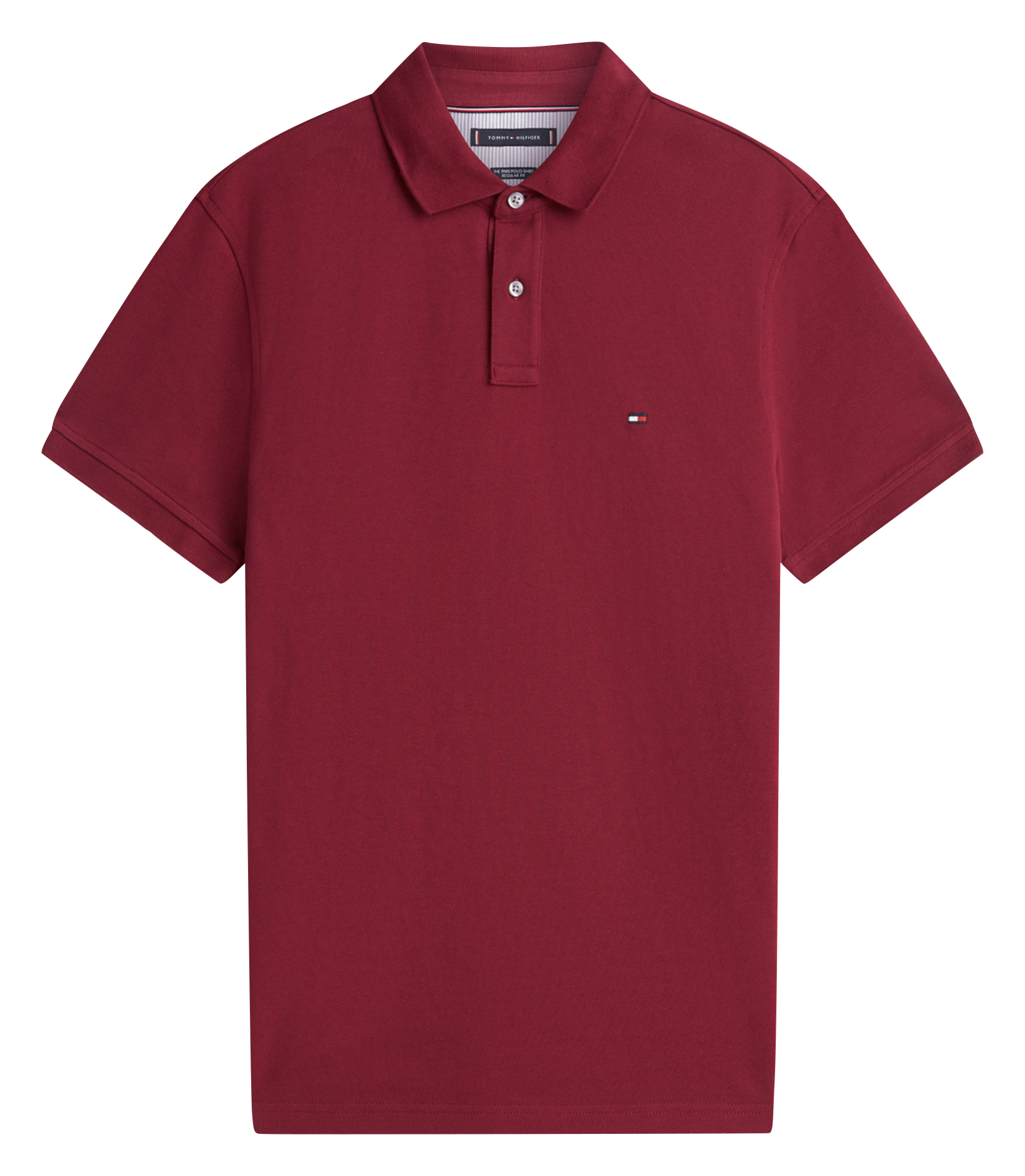 Poloshirt aus Bio-Baumwoll-Mix, Regular Fit  Deep rouge