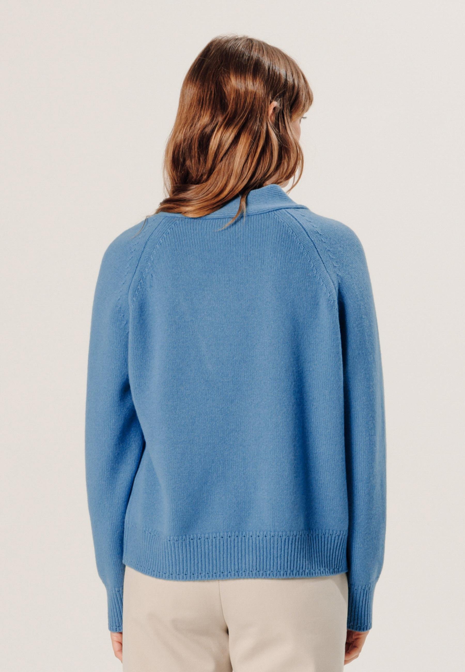 Cashmere openwork vest RODIER Blue