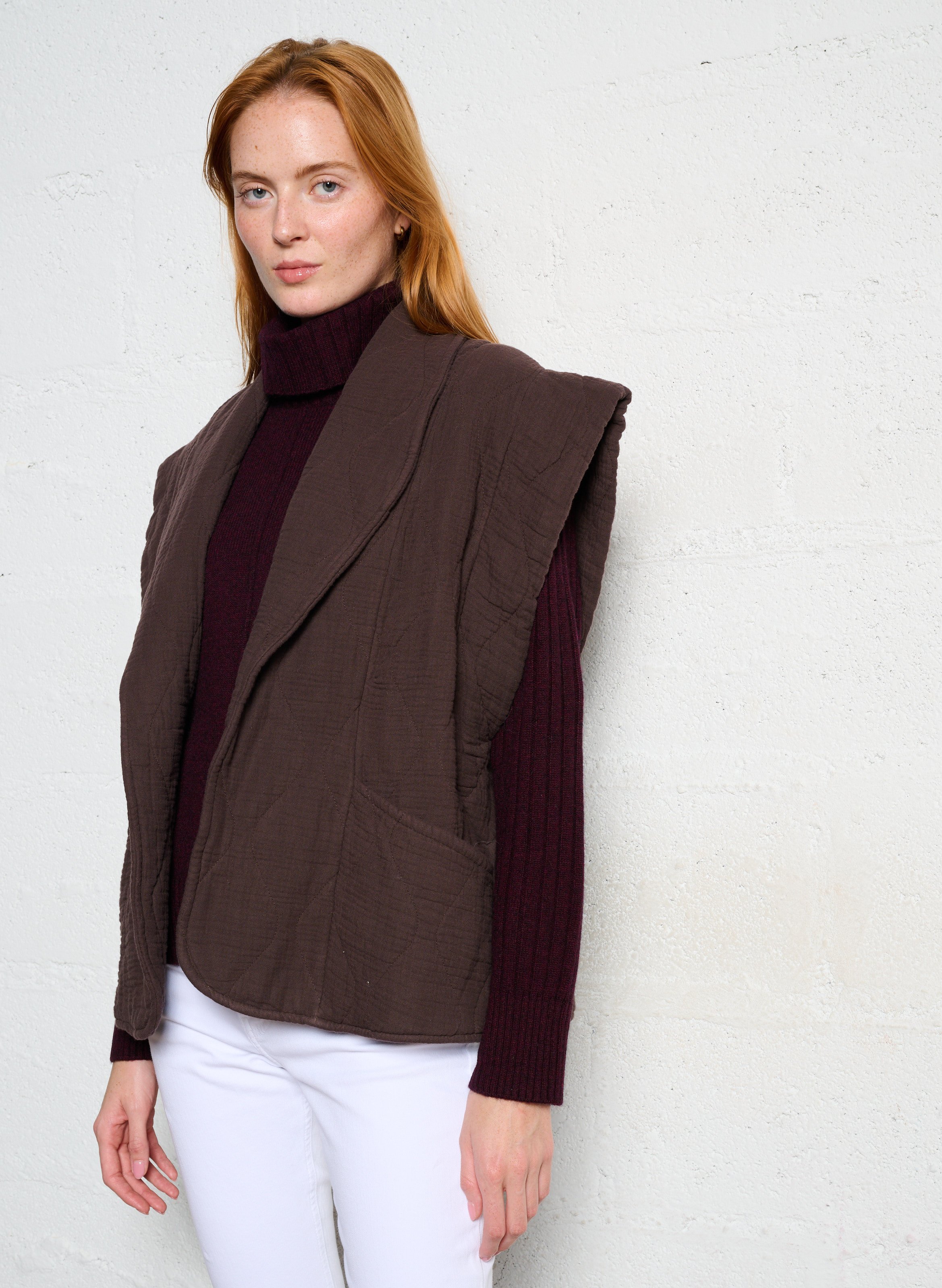 Oversize Steppjacke aus Baumwolle AOKYANOS