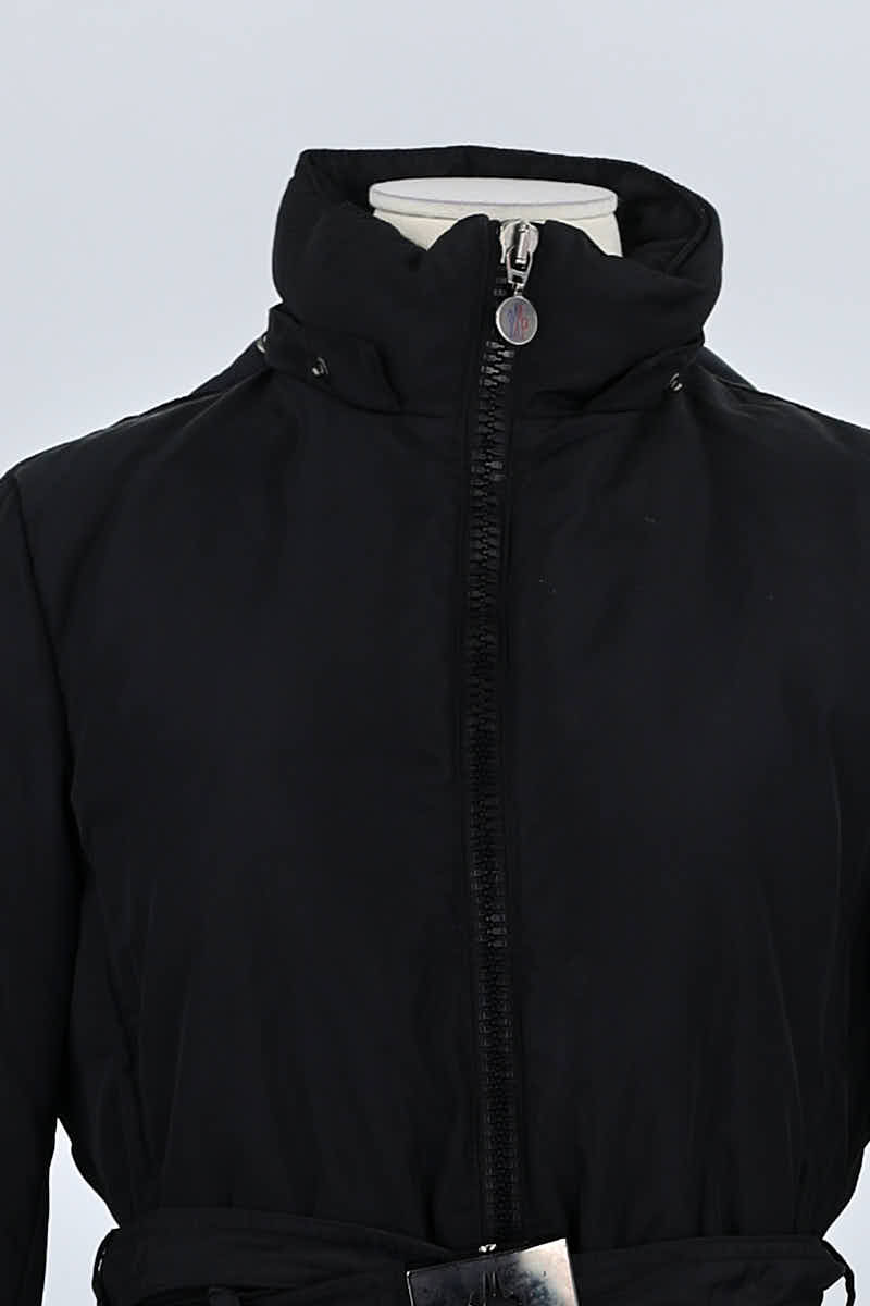 Lightweight quilted padded jacket with high neck MONCLER - Seconde Main Black