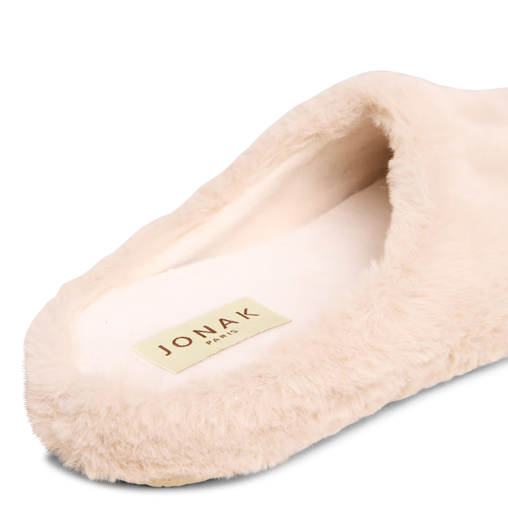 Sloffen van imitatiebont JONAK Beige