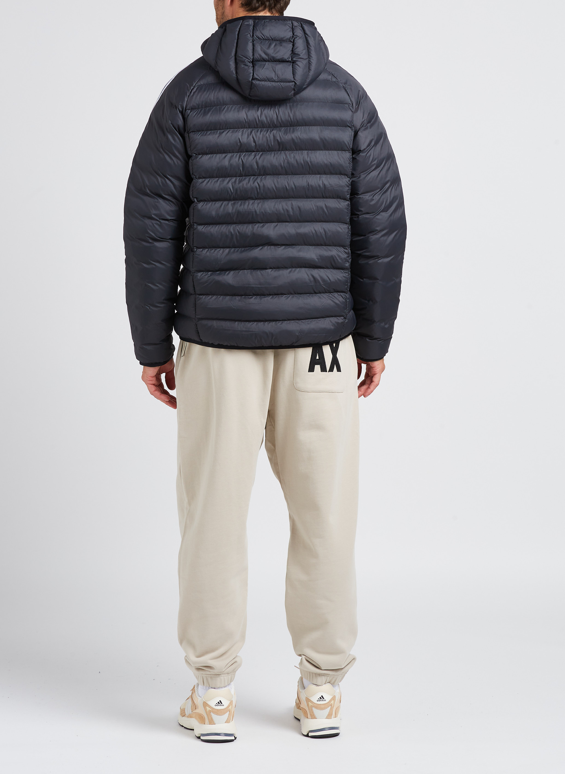 Katoenen joggingbroek met brede pijpen ARMANI EXCHANGE Beige