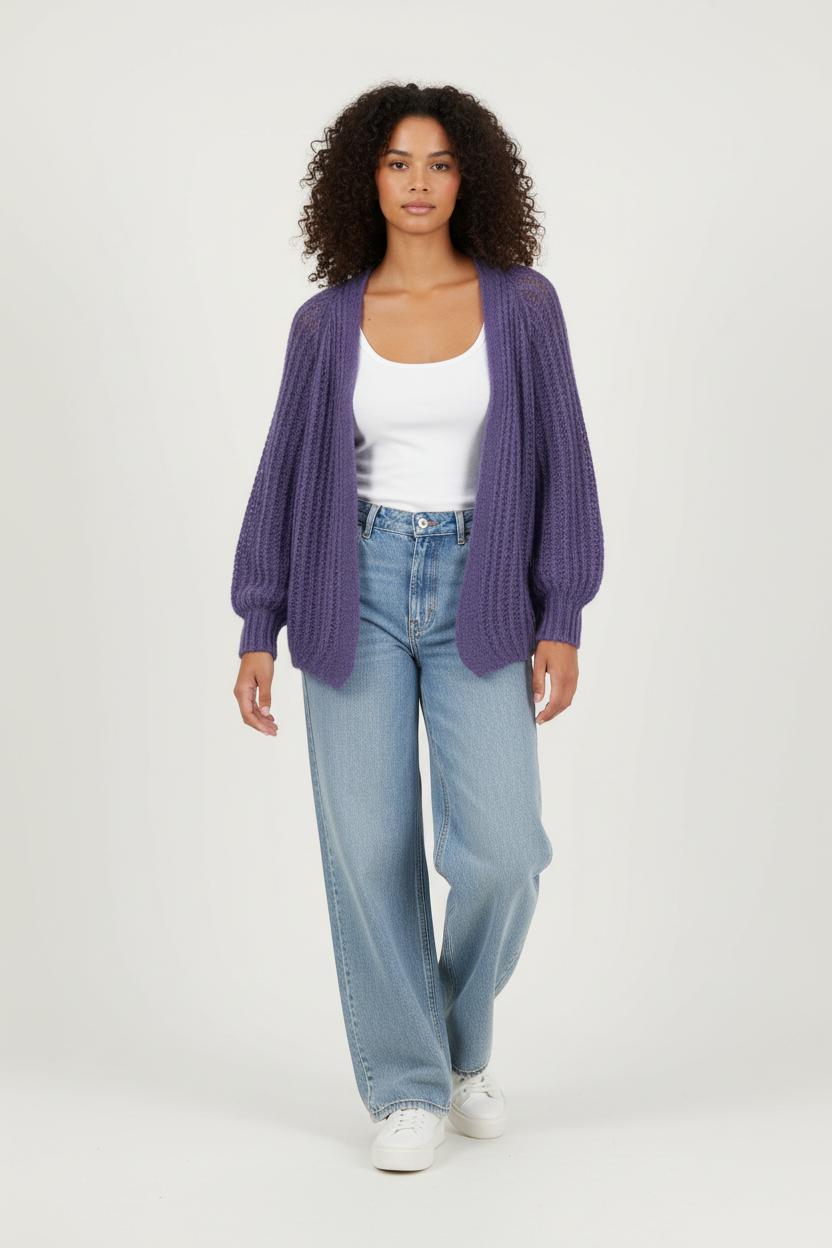 Cardigan STELLA FOREST - SECONDE MAIN Purple