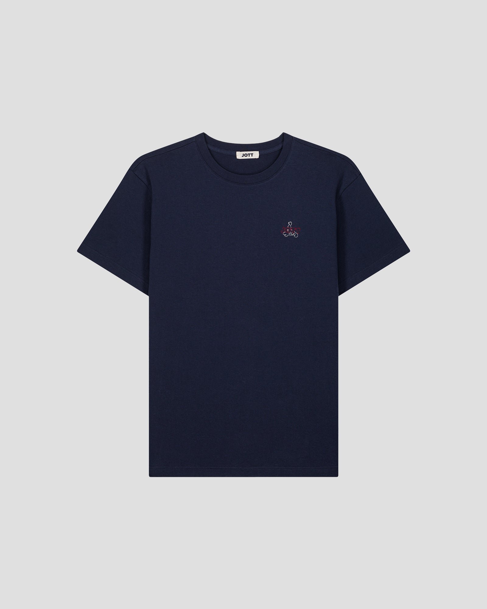 <p>T-shirt round neck unisex lipe</p> JOTT Blue