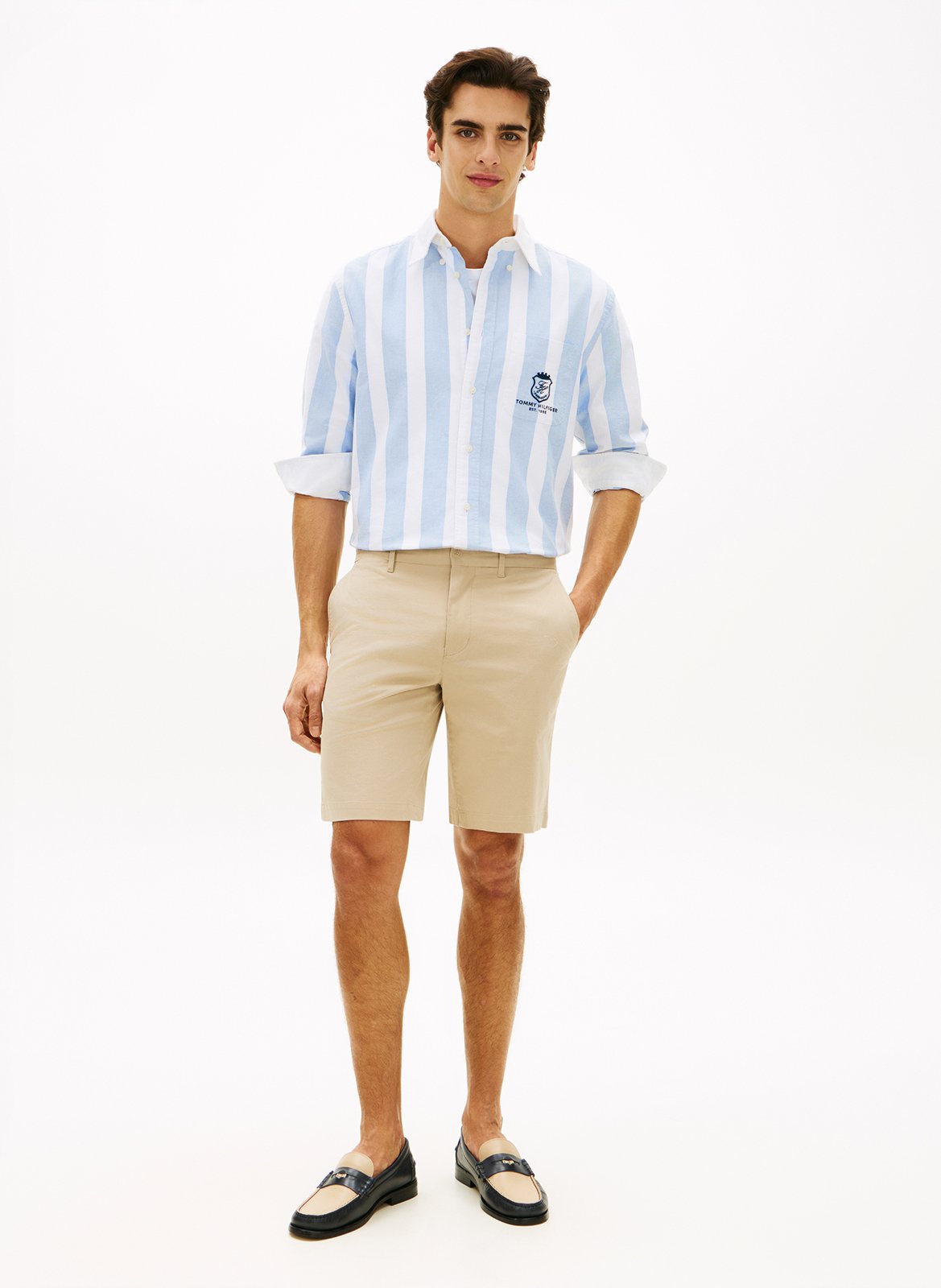 Bermuda Straight Fit aus Baumwollmischung TOMMY HILFIGER Khaki