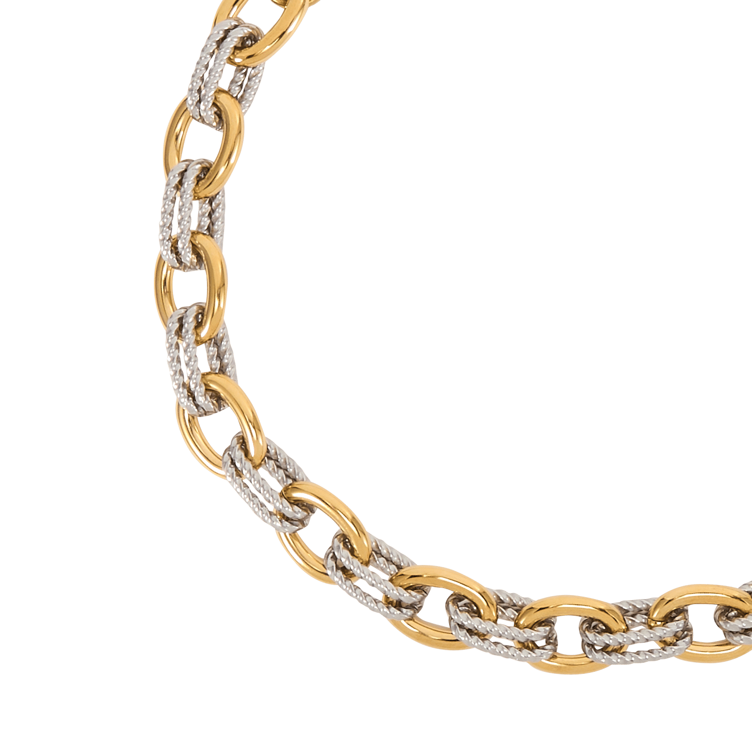 Collier en acier AU PRINTEMPS PARIS Argent