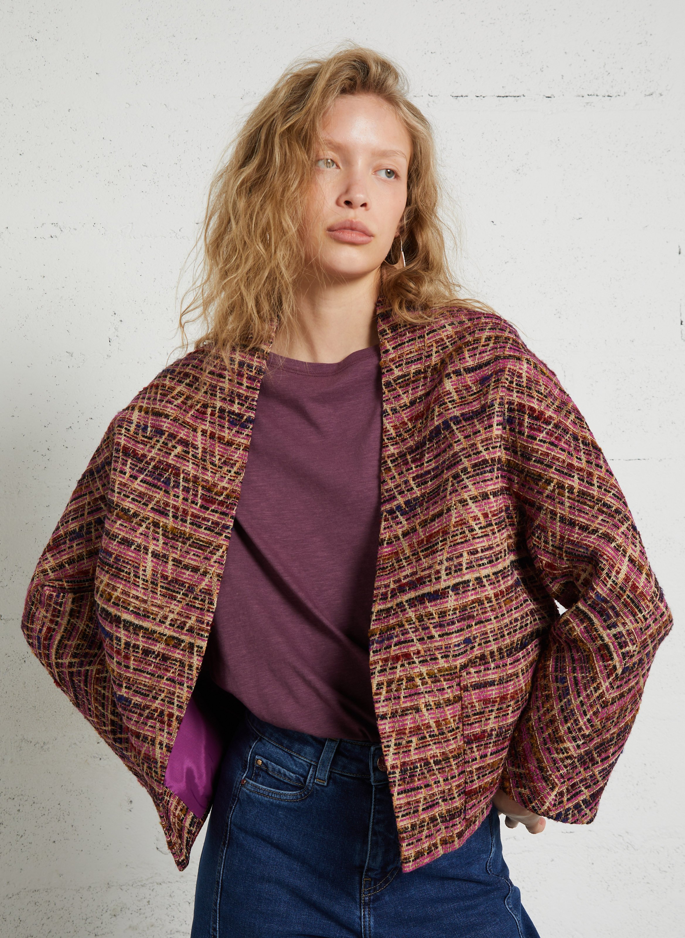 Veste en tweed MAISON 123 Violet